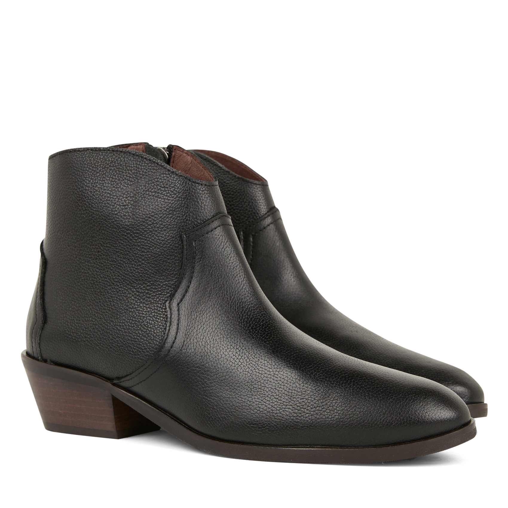 Bottines en cuir grainé  ANONYMOUS COPENHAGEN Noir