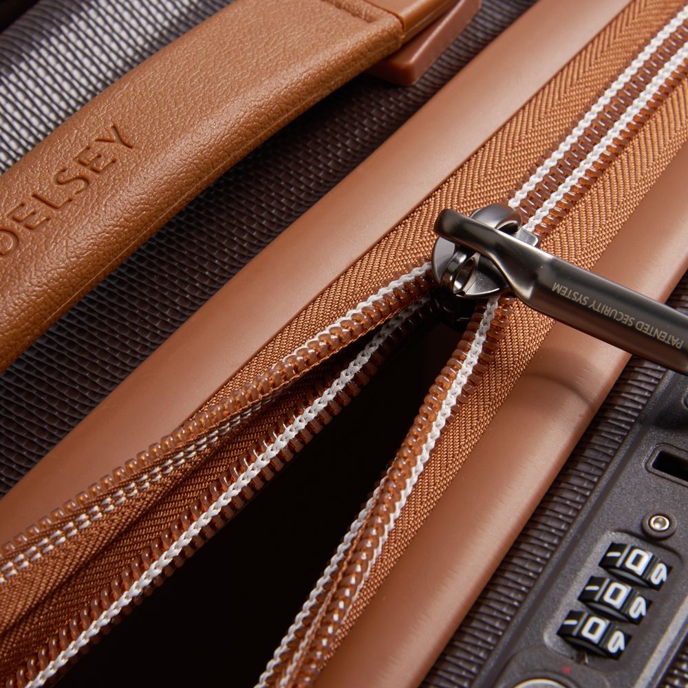 Rigid hold suitcase DELSEY PARIS Brown