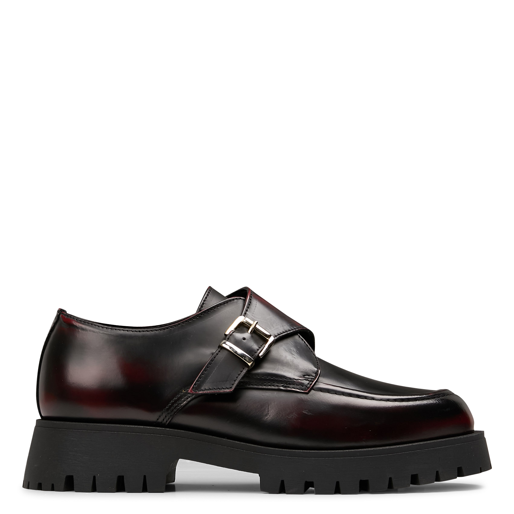 Leren derby's met vervaagd effect LA FEE MARABOUTEE Violet