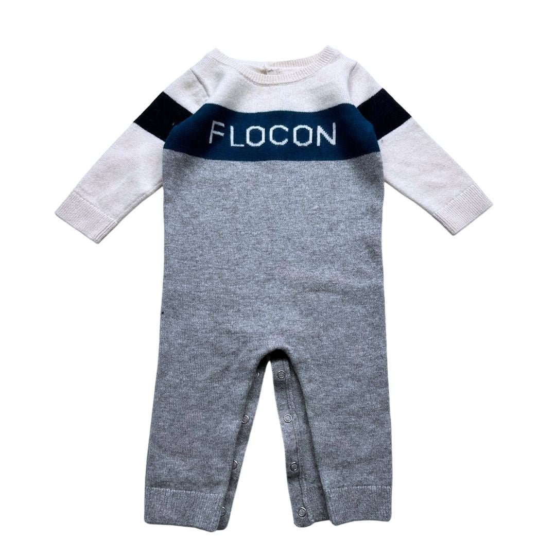 Grey baby jumpsuit - 12 months JACADI - Seconde Main Grey