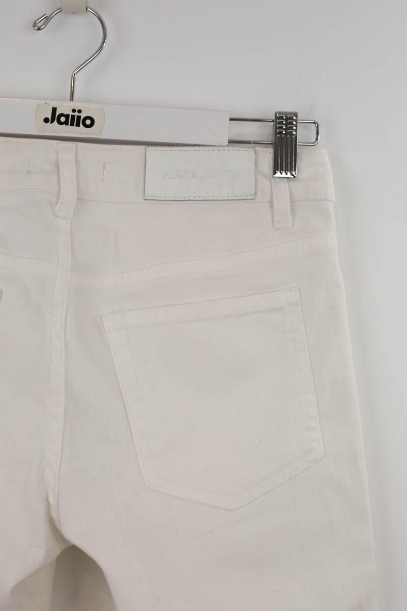 Cotton straight jeans ACNE STUDIOS - Seconde Main White