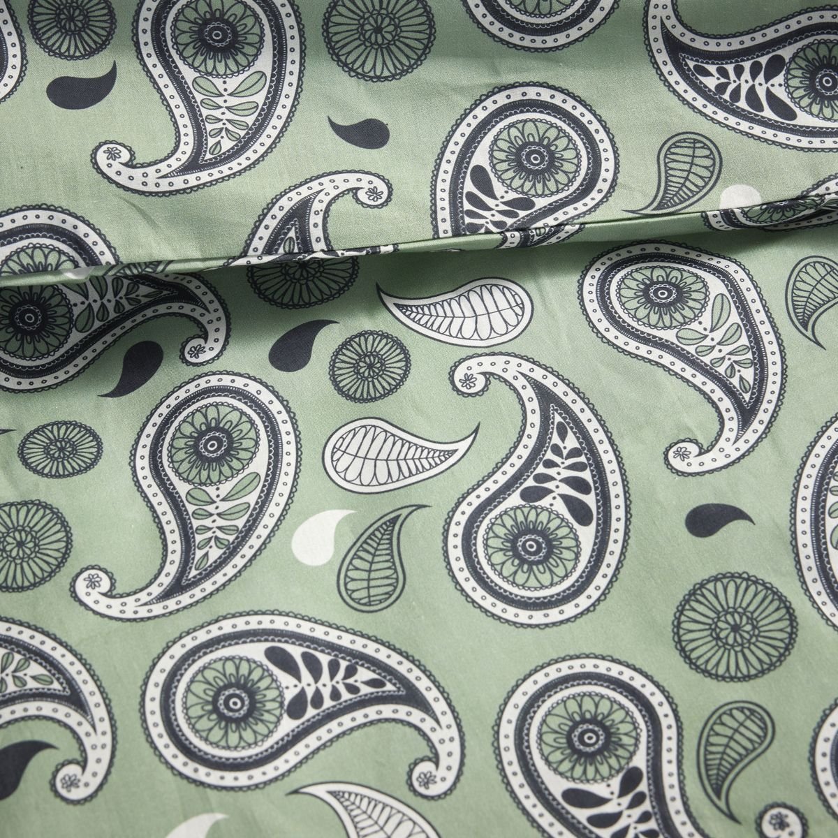 Printed cotton bed set TODAY LINGE DE MAISON Green