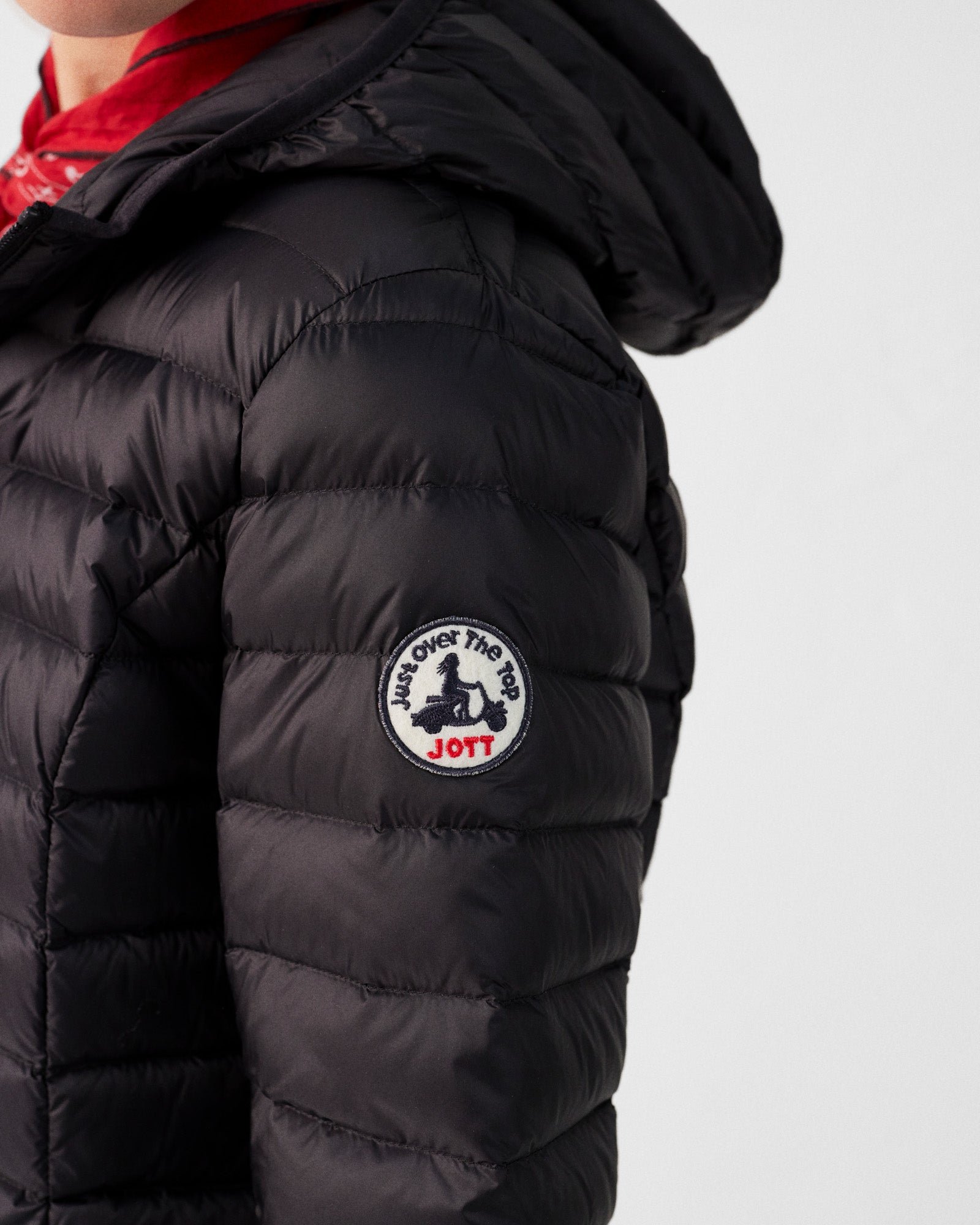 Lightweight hooded puffer jacket Cloe JOTT Black