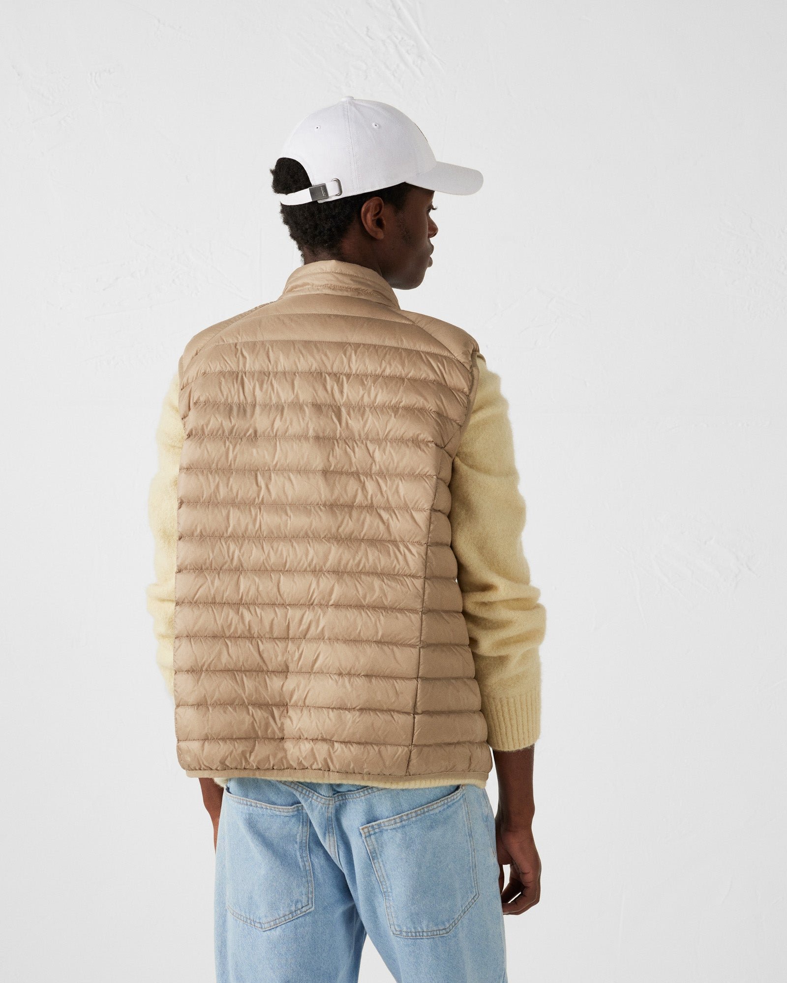 Sleeveless puffer jacket Tom JOTT Beige