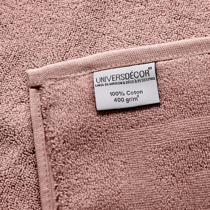 100% combed cotton hand towel COTON PUR Pink