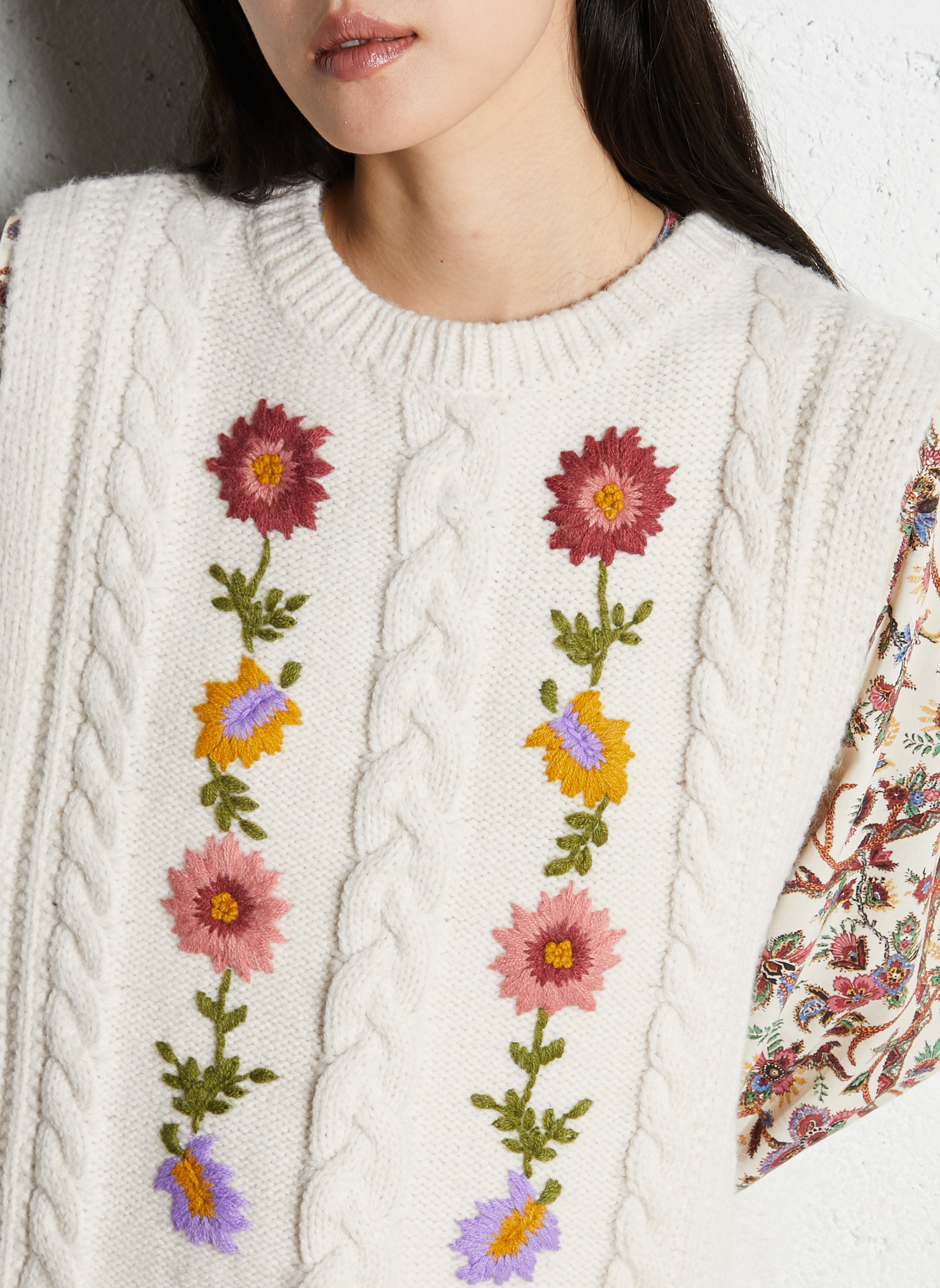 High-neck sweater LOUISE MISHA Beige