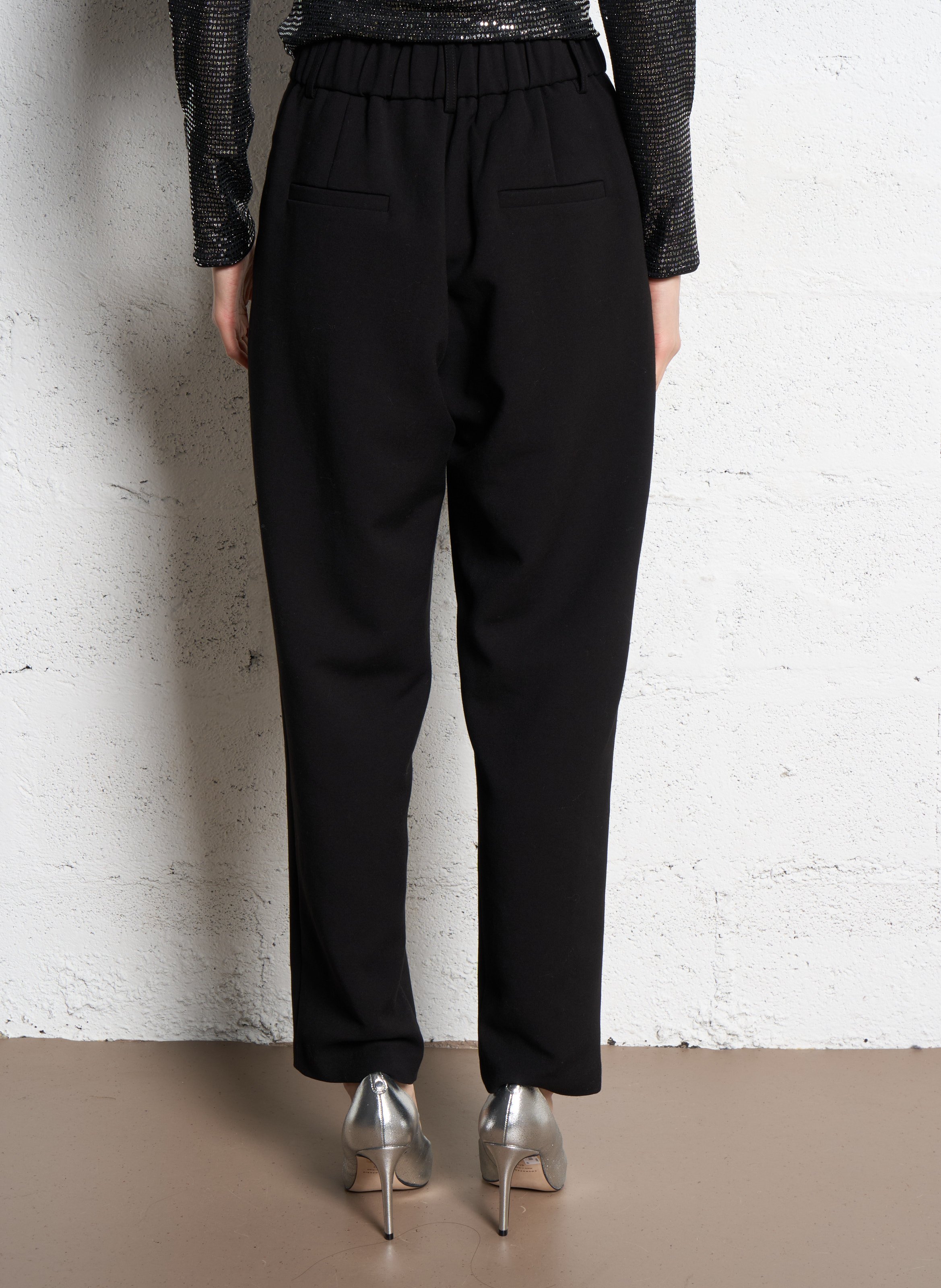 Gerade geschnittene Hose SUNCOO Schwarz