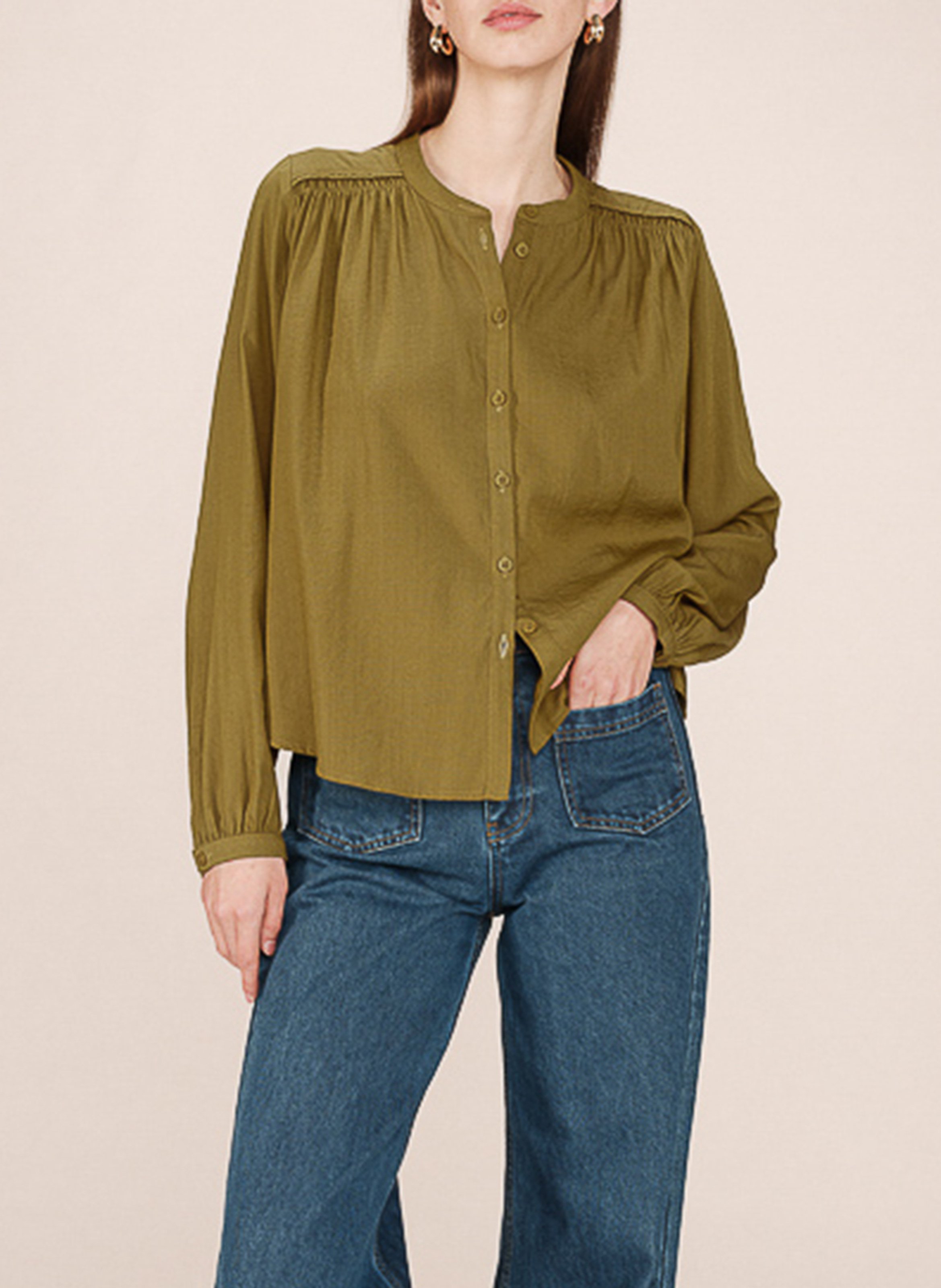 Blouse col rond GRACE ET MILA Vert
