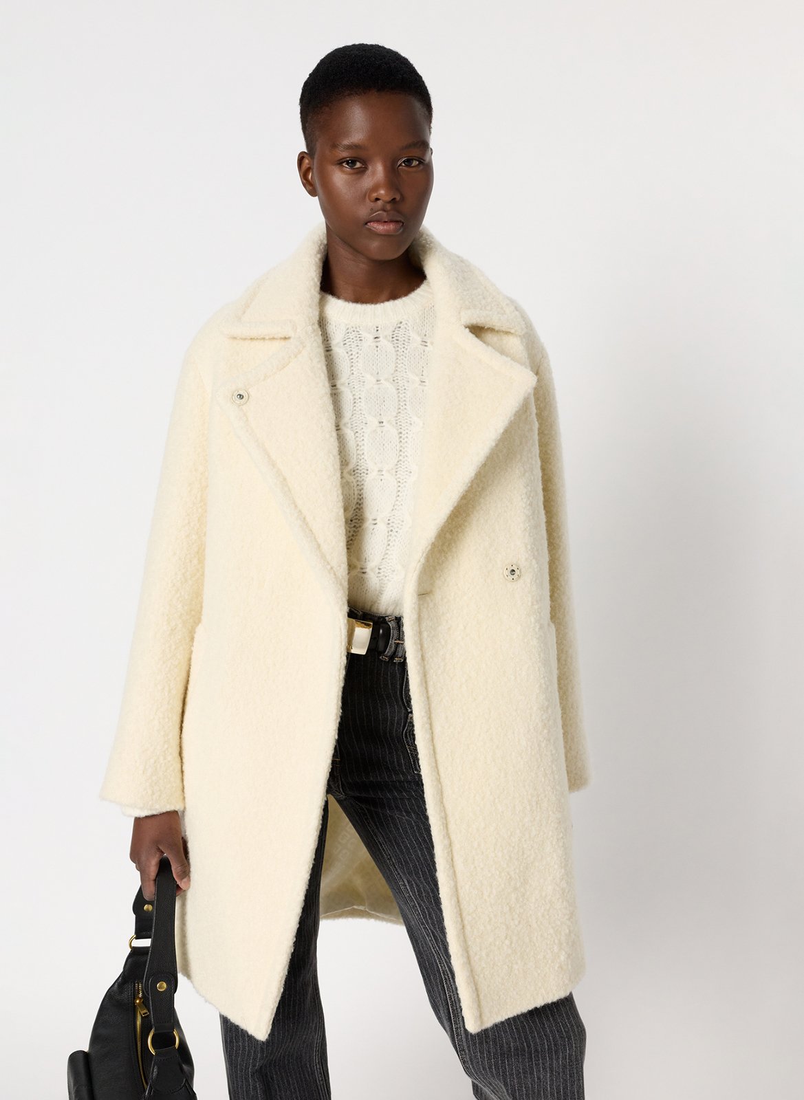 Jas van alpacawol GERARD DAREL Beige