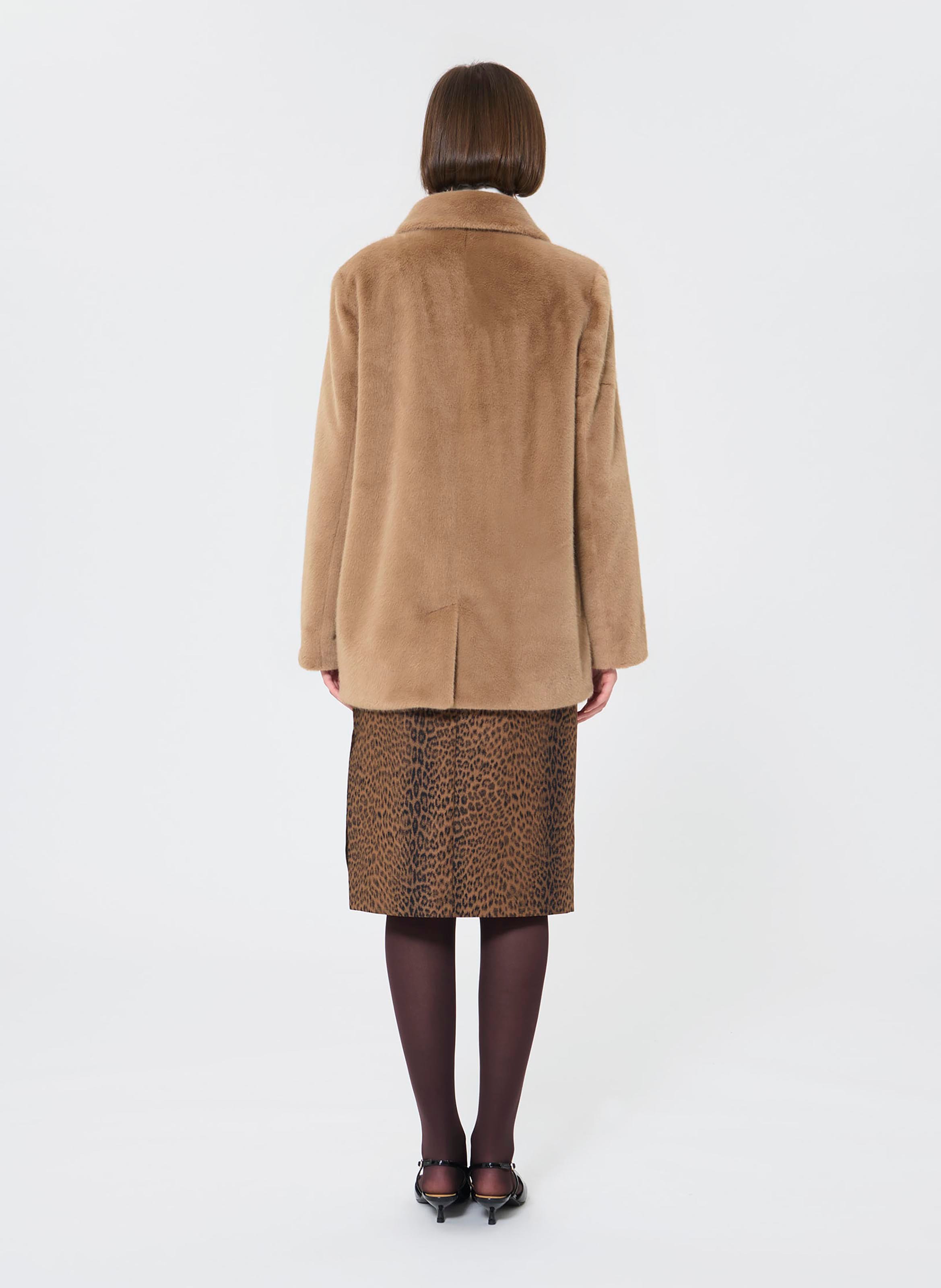 Jacket with classic collar TARA JARMON Beige