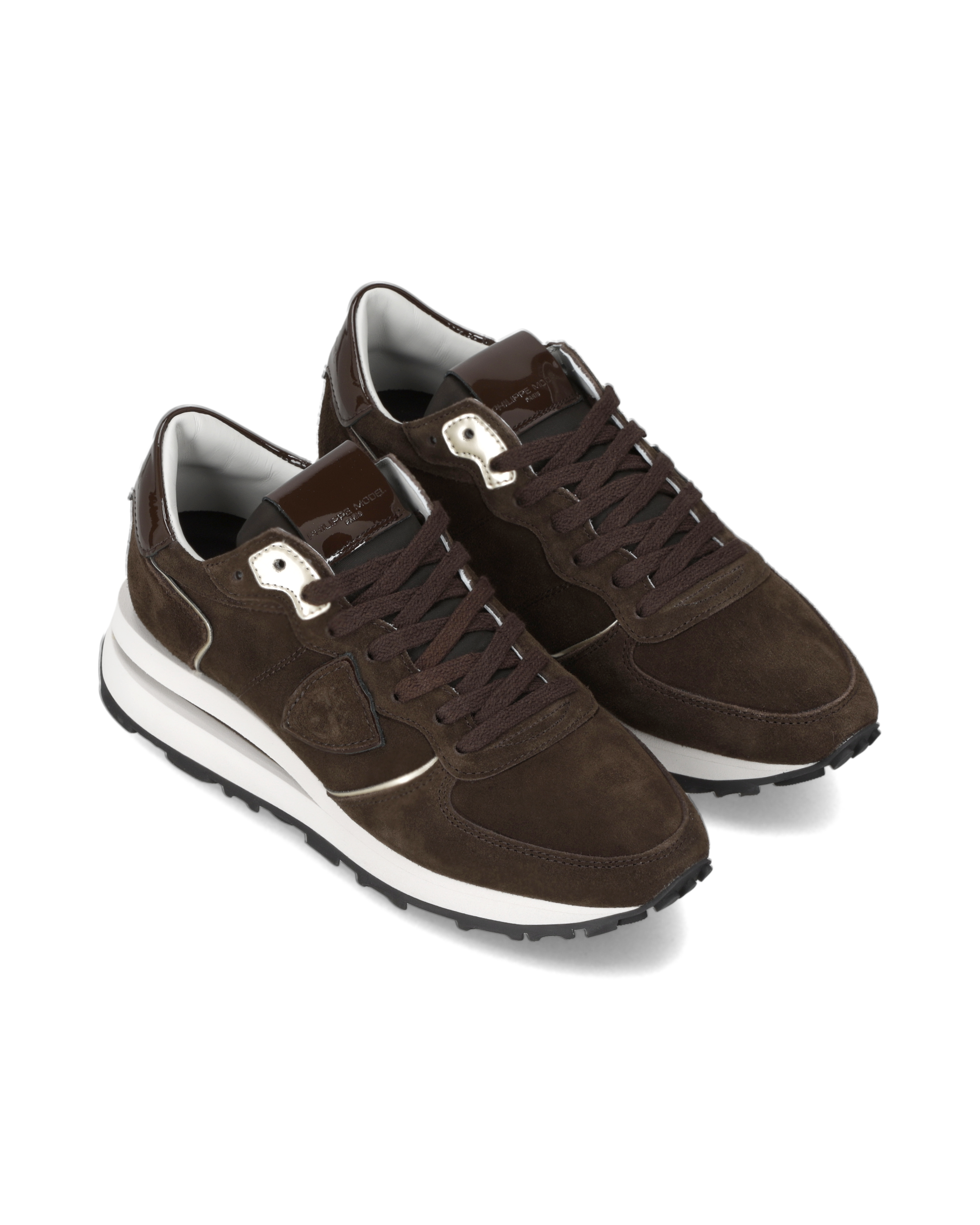 High-top running sneakers PHILIPPE MODEL Brown