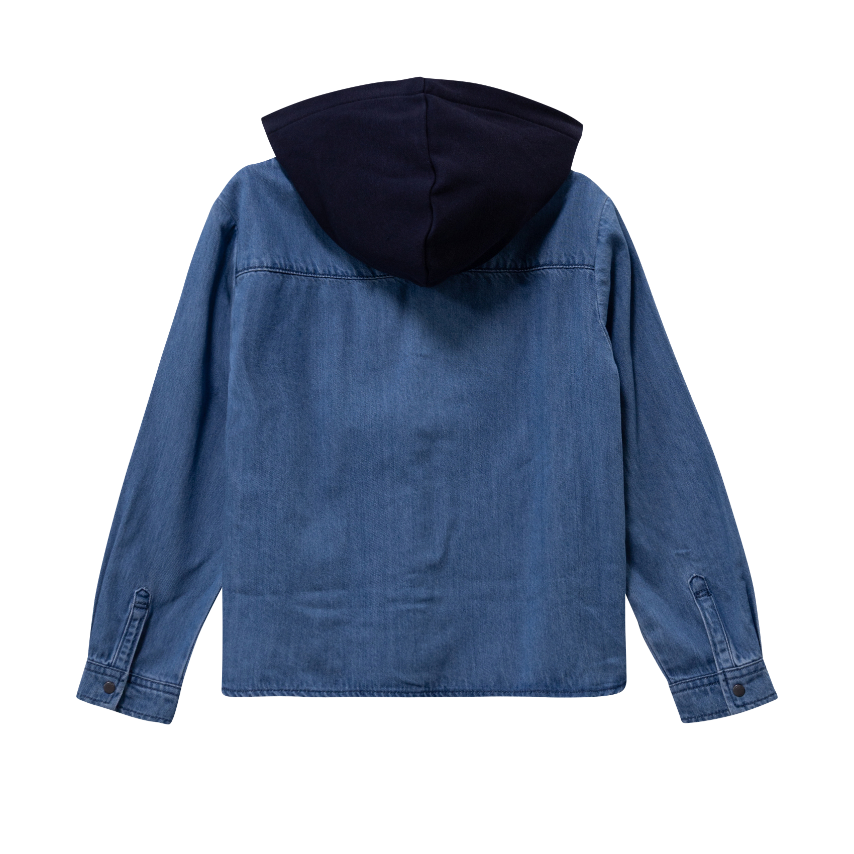 Recht overhemd met klassieke kraag | katoenblend IKKS JUNIOR Blauw