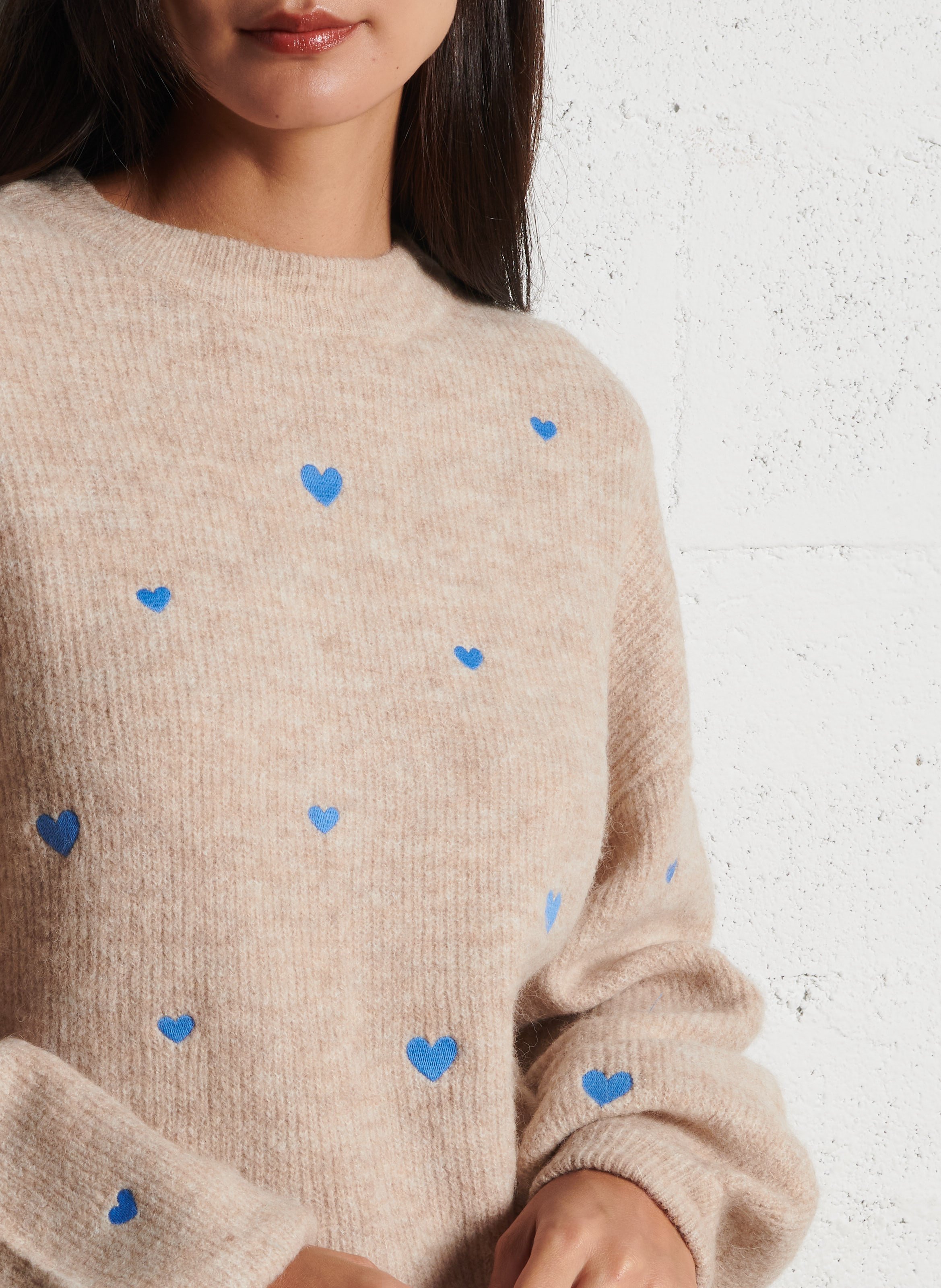 Pull col rond  FABIENNE CHAPOT Blanc