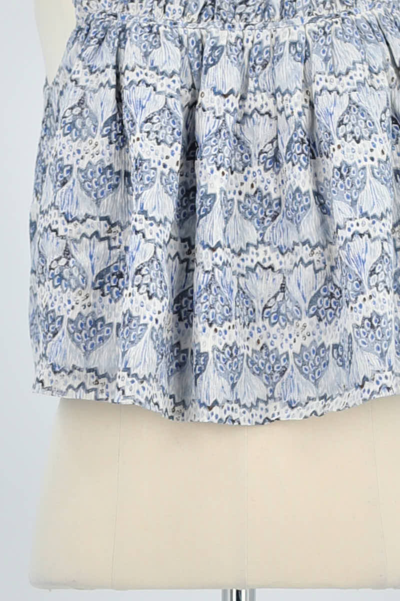 Azawood sleeveless top ANTIK BATIK - Seconde Main Blue