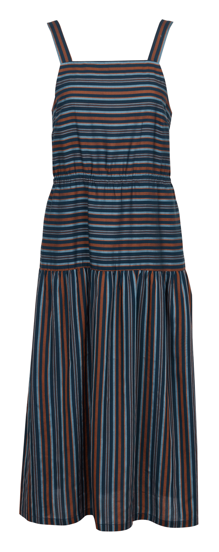 Robe longue col carré NICE THINGS Bleu