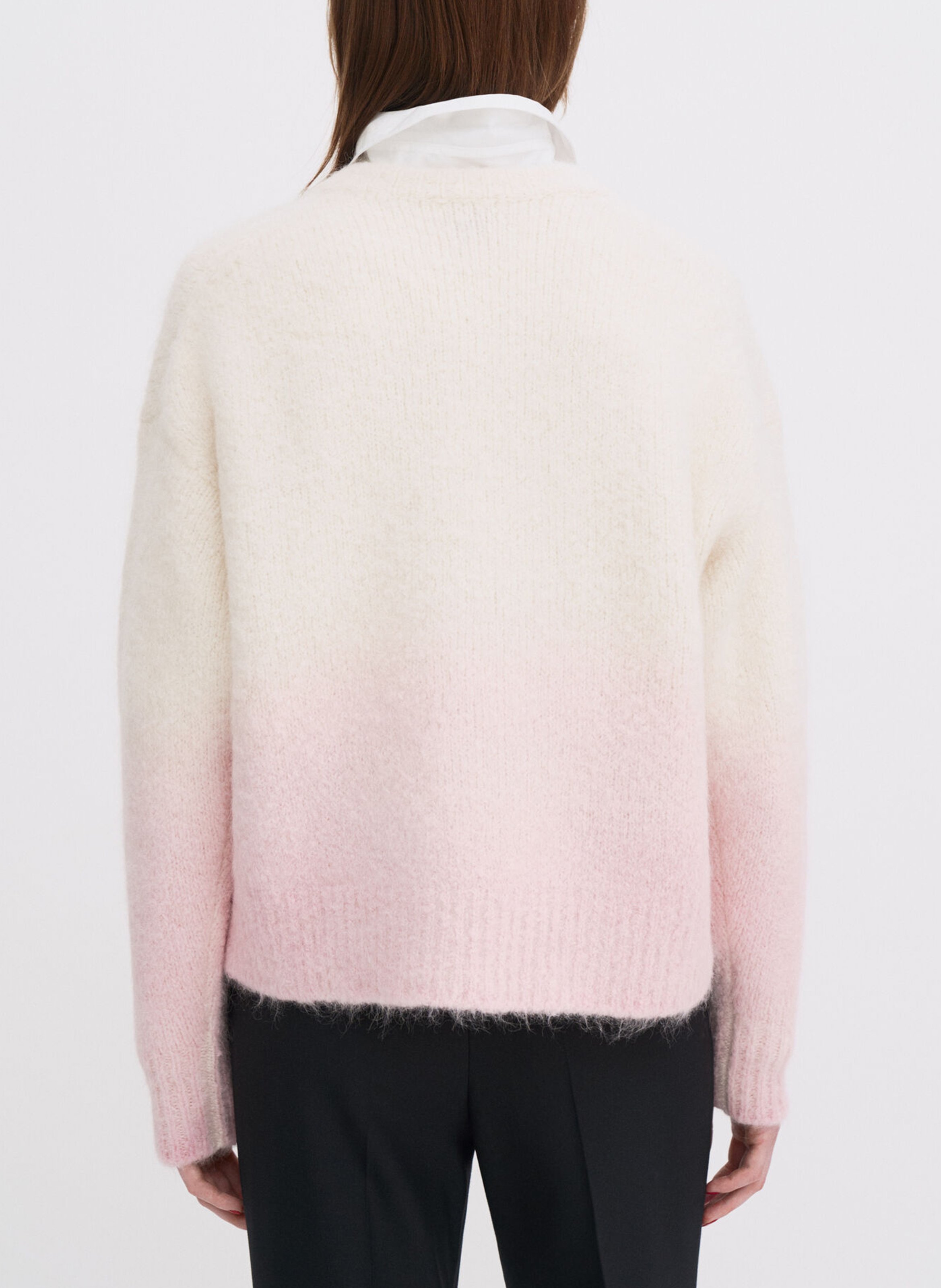 Oversized gradient wool blend sweater FILIPPA K Pink
