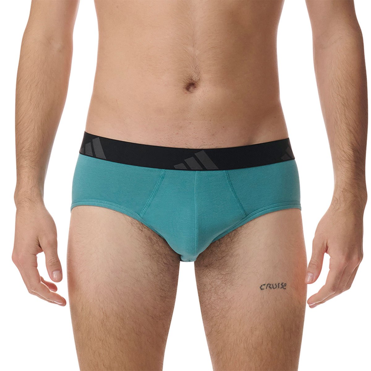 Set of 3 men's active flex cotton adidas sport briefs ADIDAS UNDERWEAR Blue