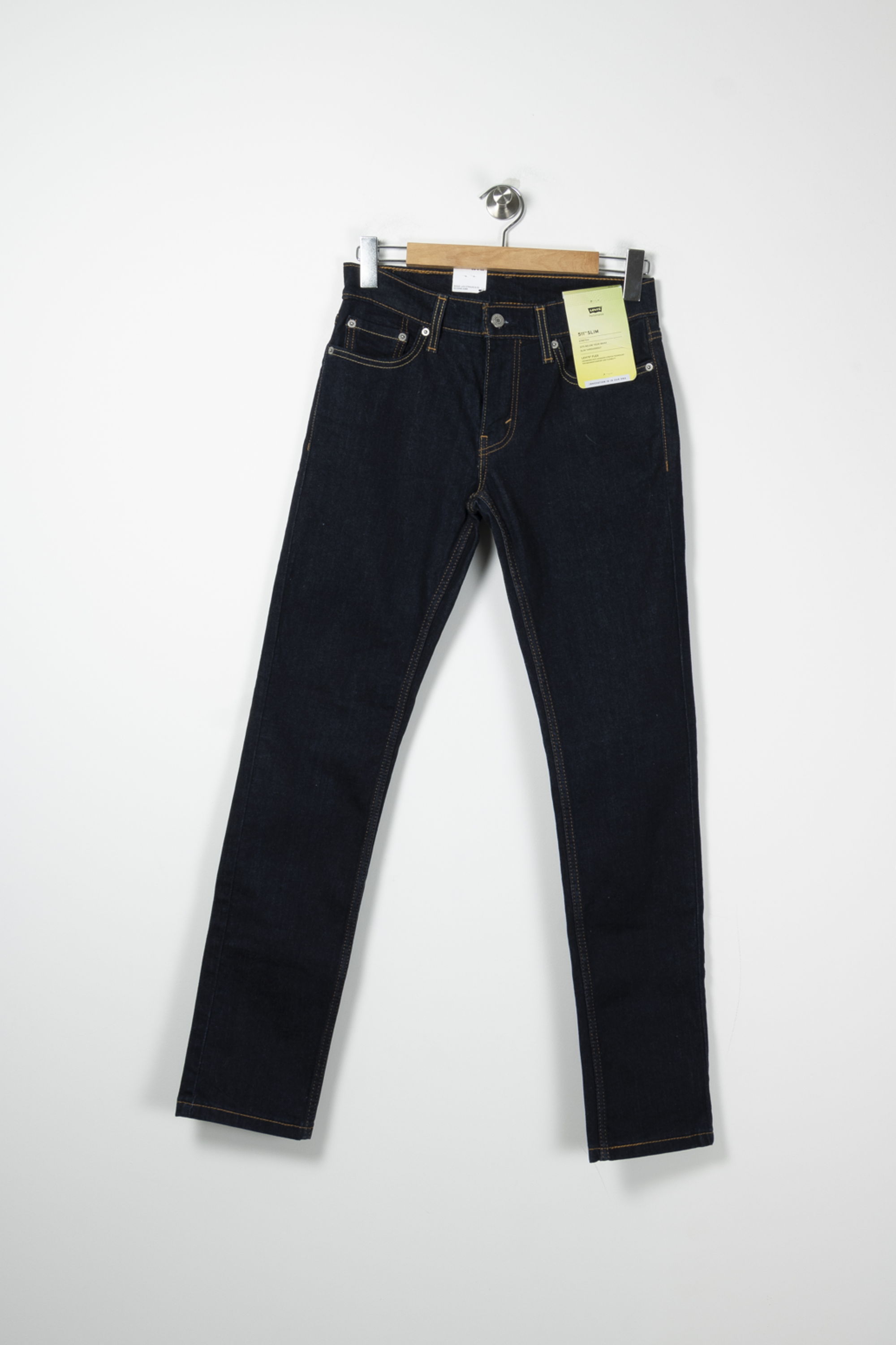 Cropped slim jeans with studs LEVI'S - Seconde main Blue