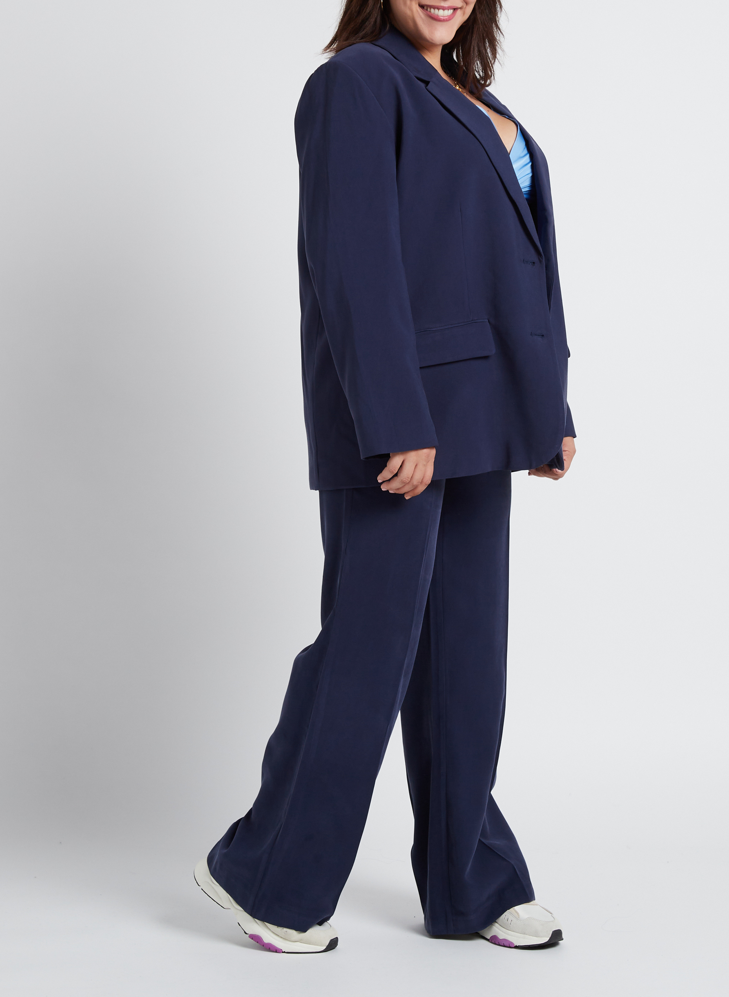 Blazer GINA TRICOT Blauw