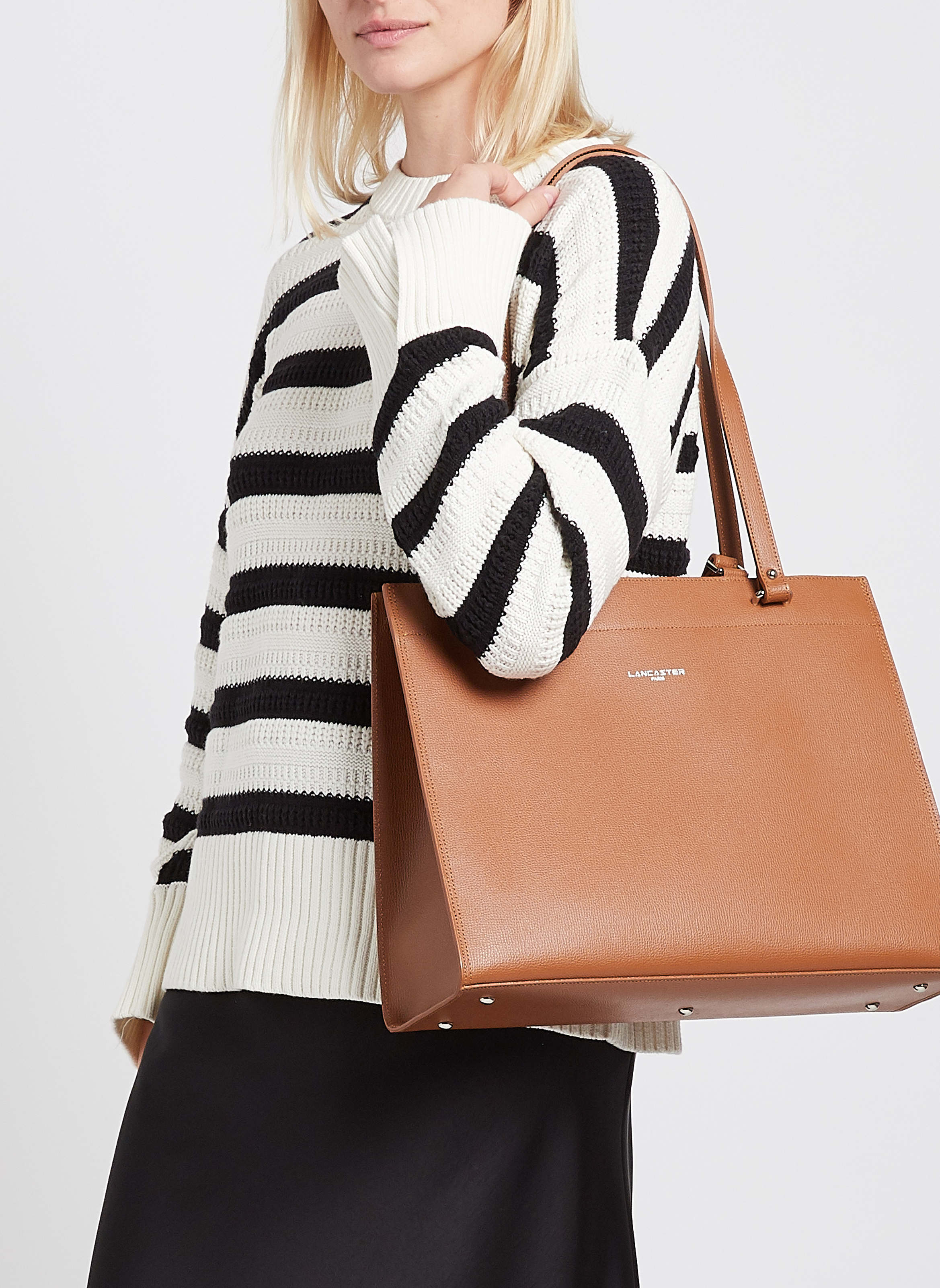 Großer Ledershopper LANCASTER PARIS Braun