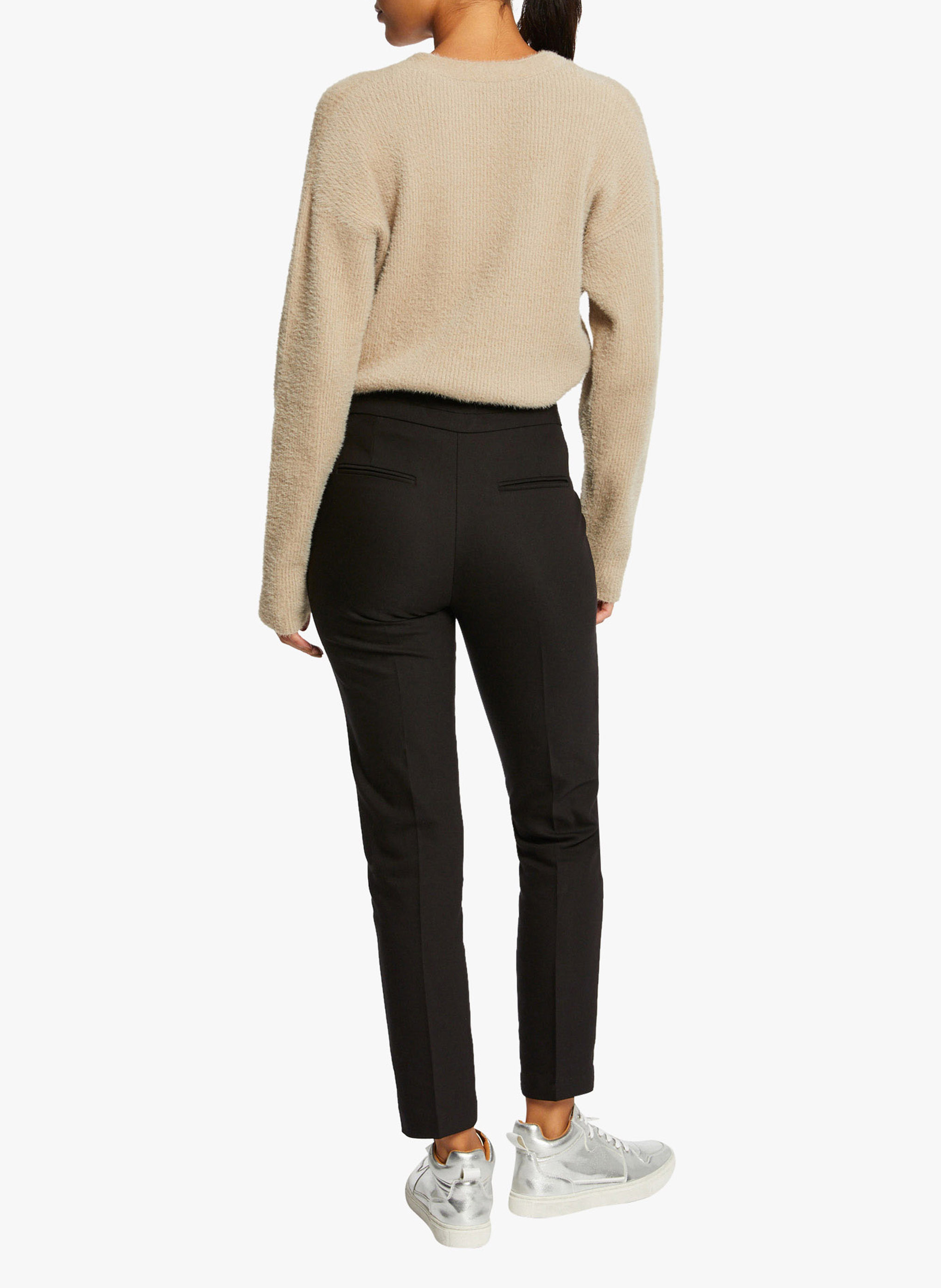 Pantalon slim 7/8 en coton mélangé  MORGAN Noir