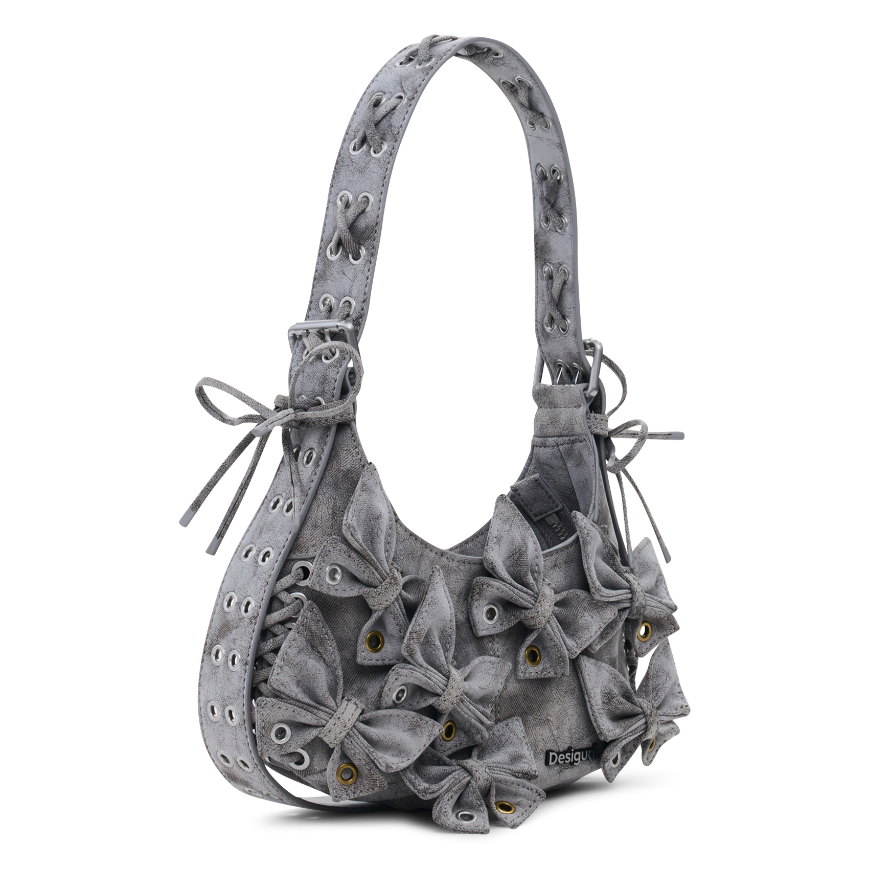 Handbag with 3D butterfly appliques DESIGUAL Black