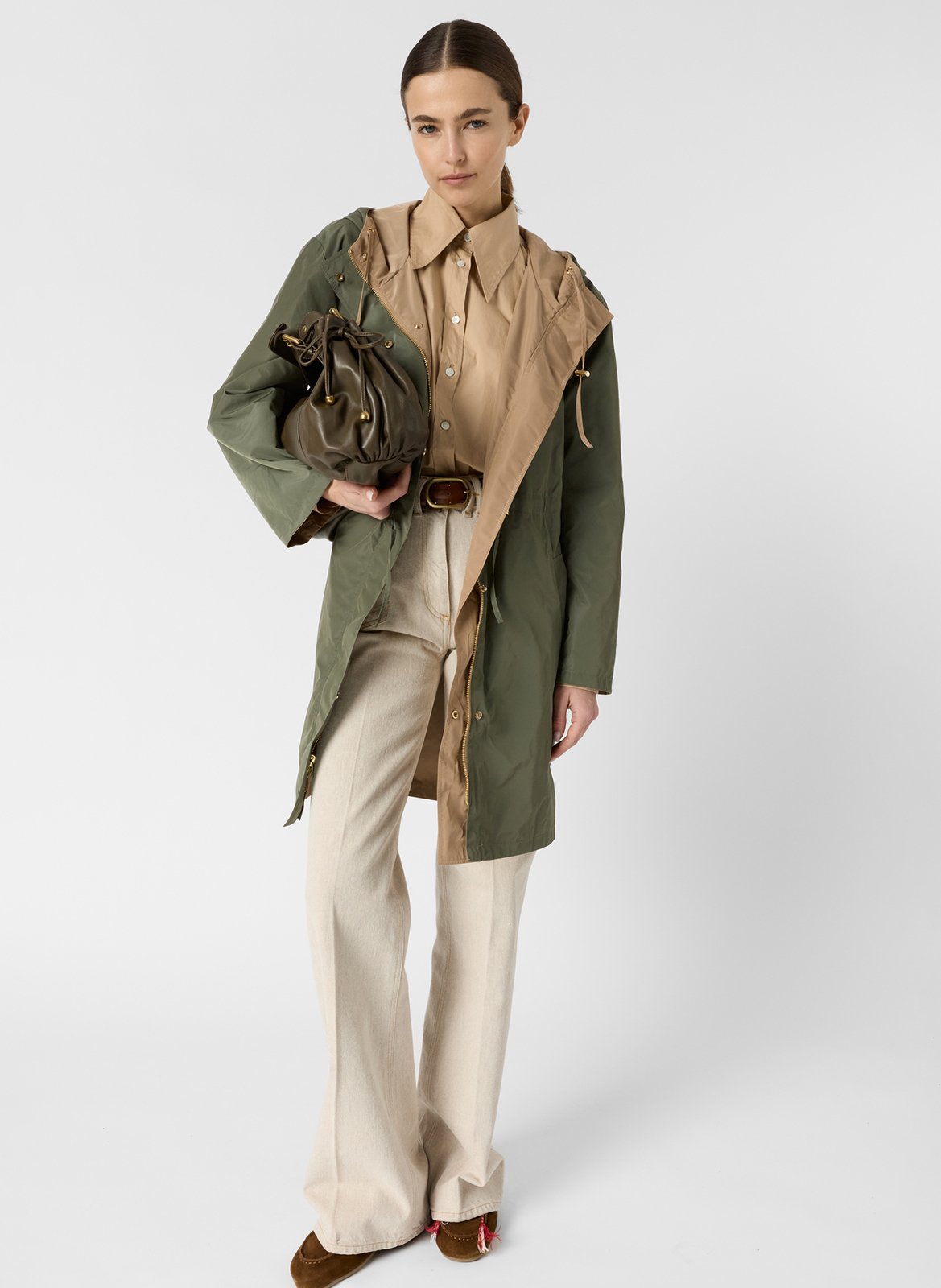 Wende-Trenchcoat mit Stehkragen GERARD DAREL Beige