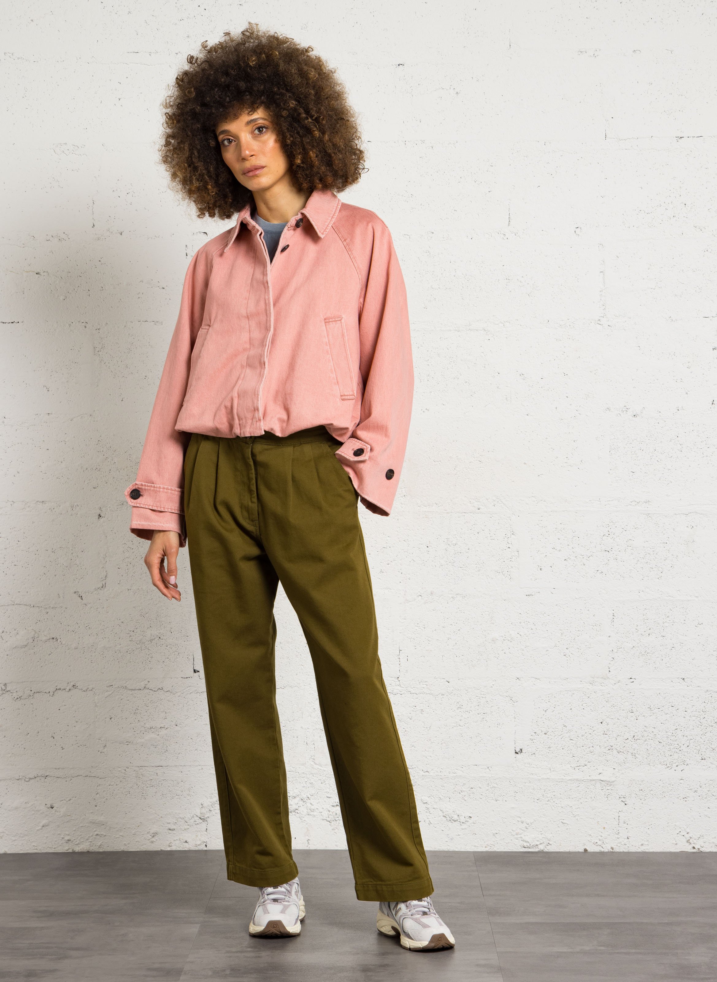 Jeansjacke mit klassischem Kragen BELLEROSE Rosa