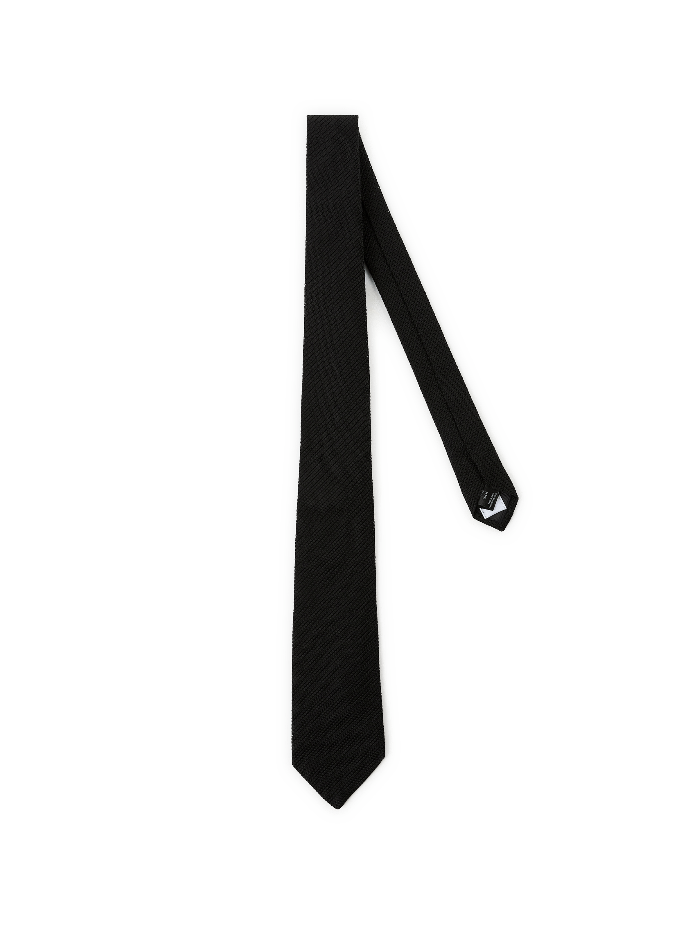 Cravate texturée en soie SAISON 1865 Noir