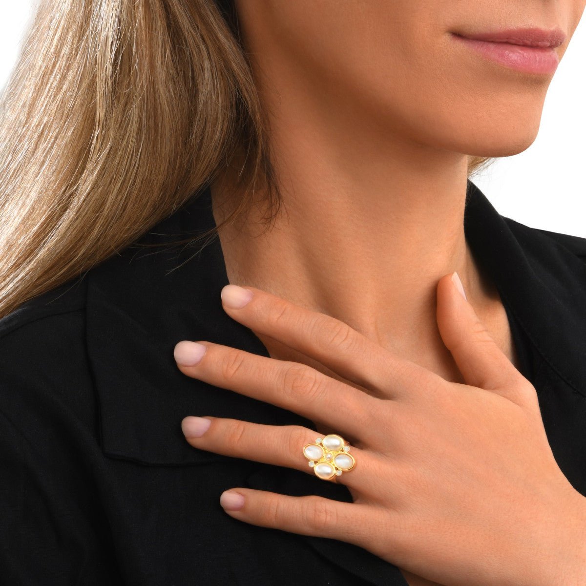 Ajustable doré à l'or fin SATELLITE PARIS Blanc