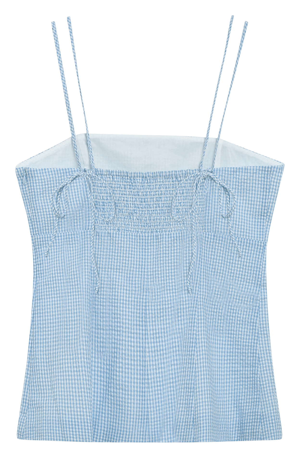 Débardeur encolure carré en coton GRACE ET MILA Bleu