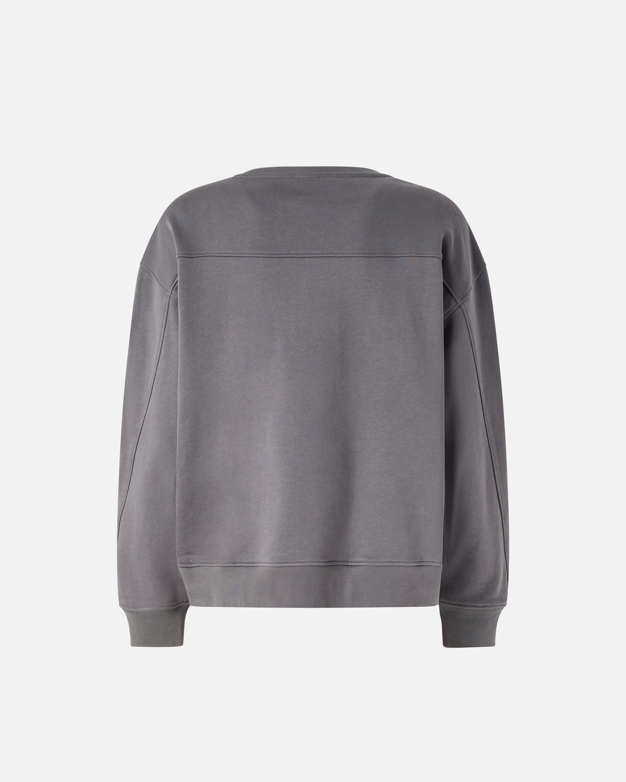 Sweat-shirt avec maxi broderie bijou love birds PINKO Gris