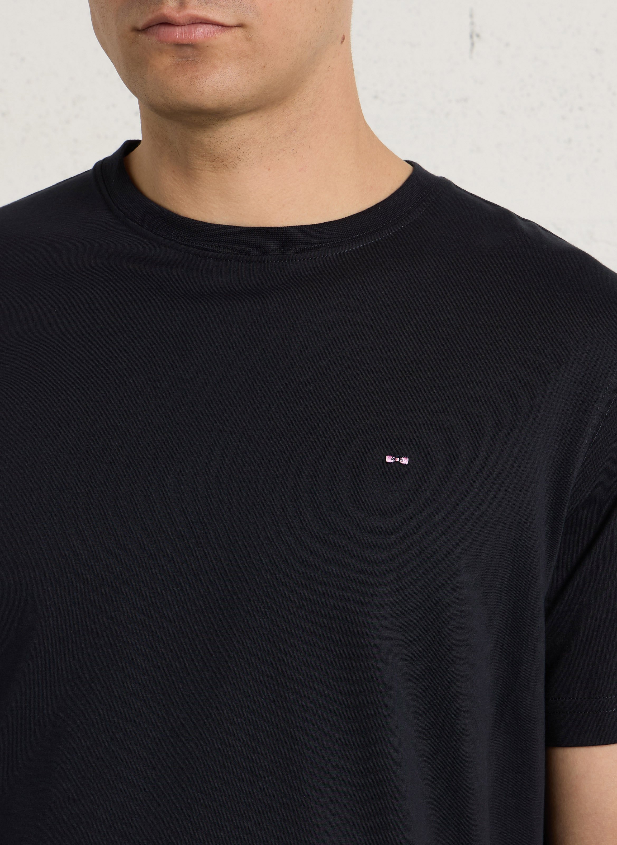 Oversized round-neck cotton T-shirt EDEN PARK Blue