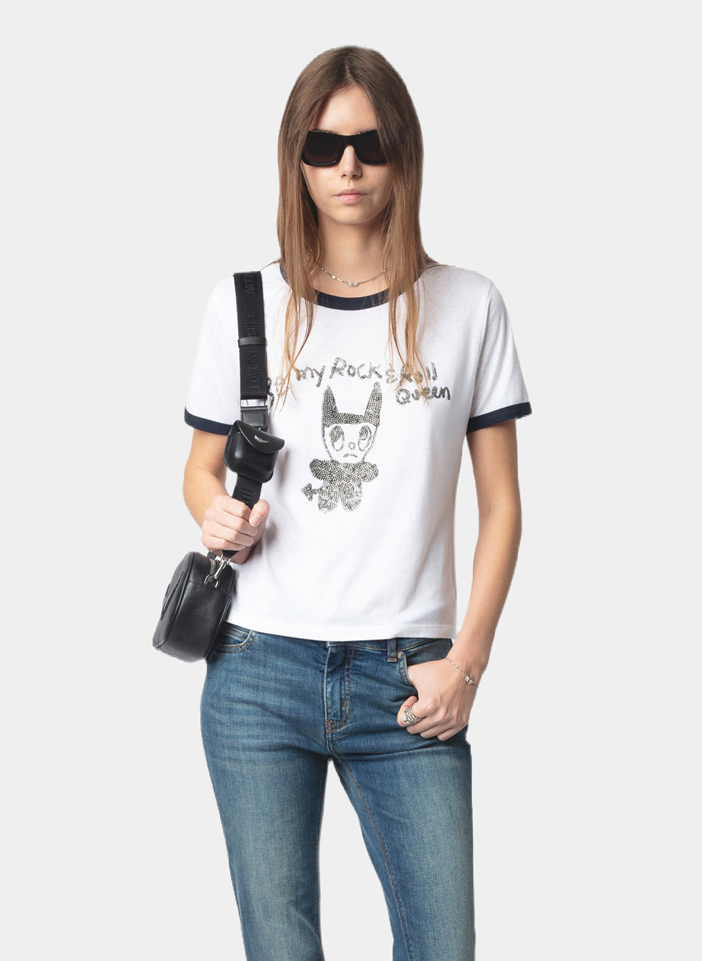 Straight T-shirt with rhinestones ZADIG&VOLTAIRE