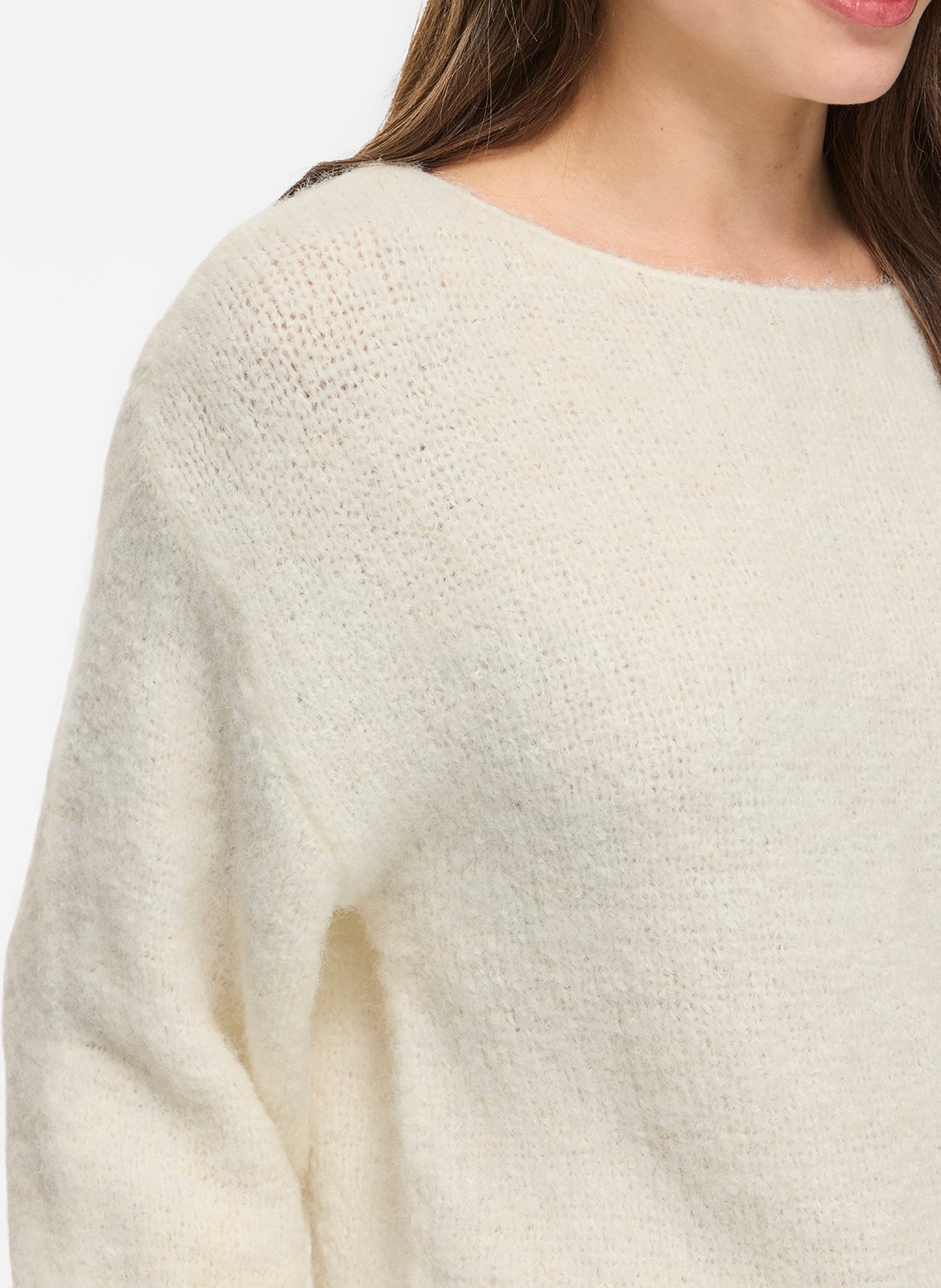 Round-neck sweater VILA Beige