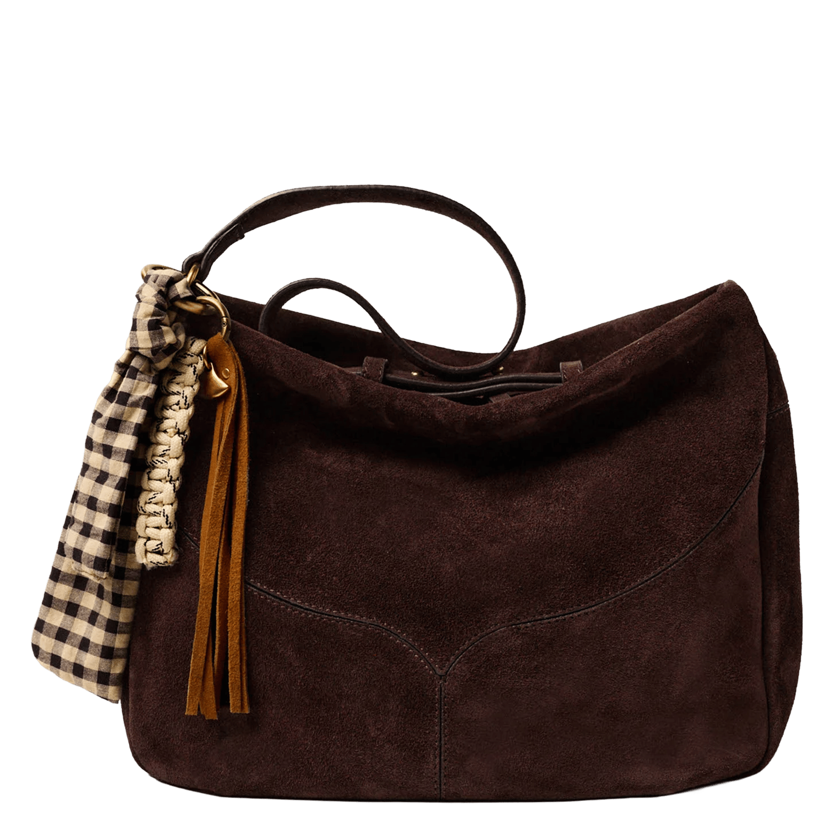 Mixed leather grigri SESSUN Beige