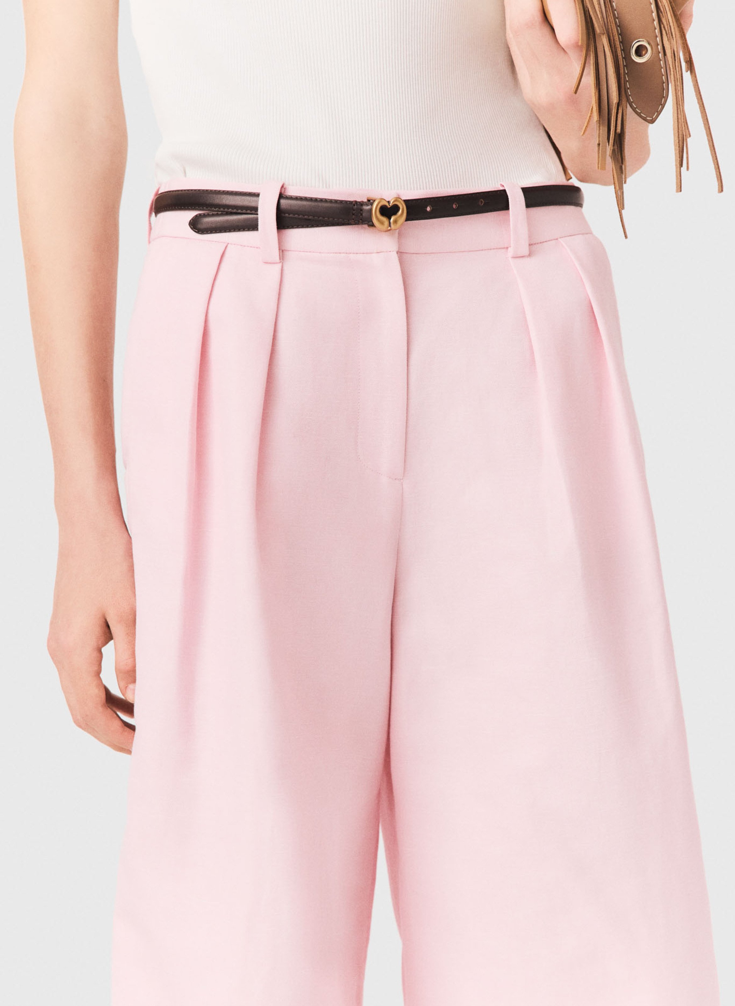 Ceinture en cuir | Noir MAJE Femme