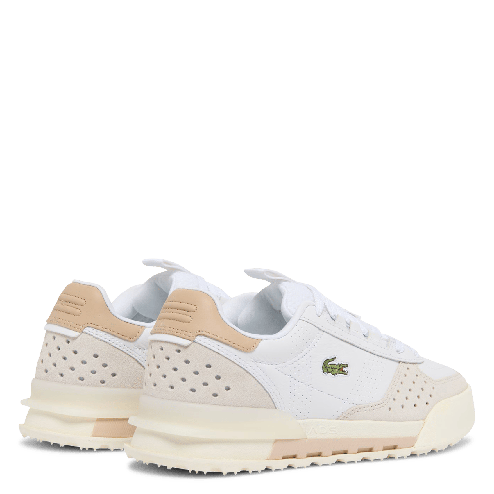 Low-top leather trainers LACOSTE White