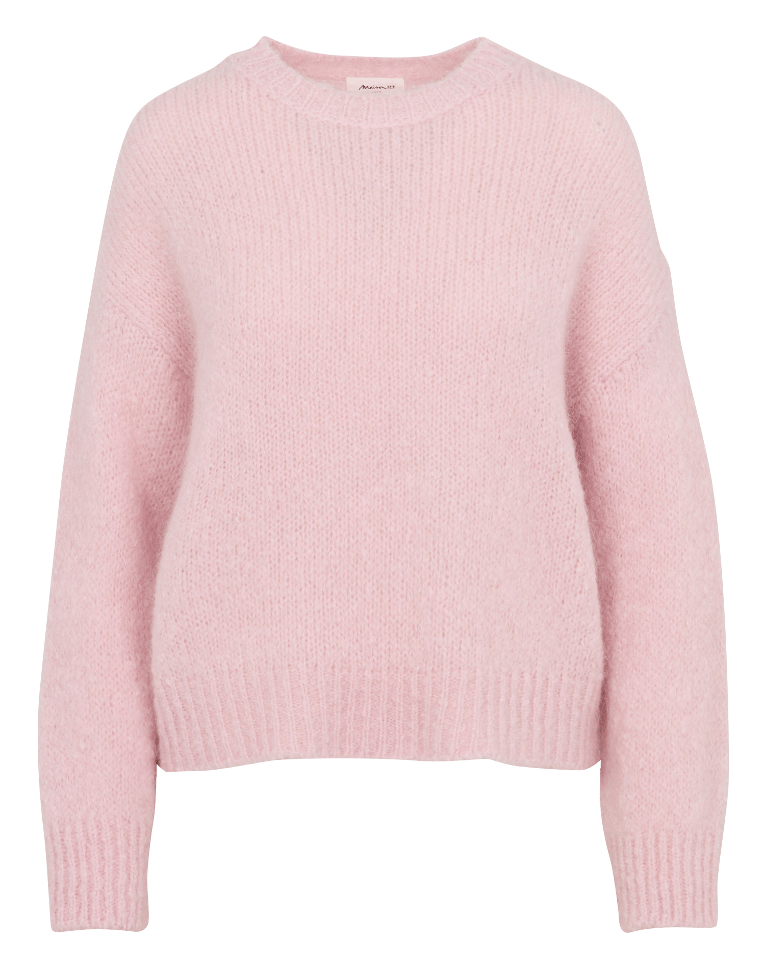 Pull ample col rond en laine mélangée MAISON 123 Rose