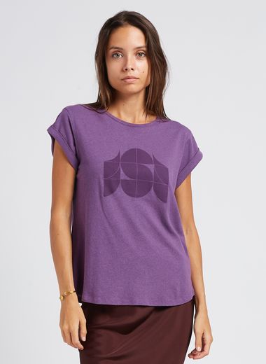 T-Shirt Technique en Soie à Manches Longues, Femme Stature Standard