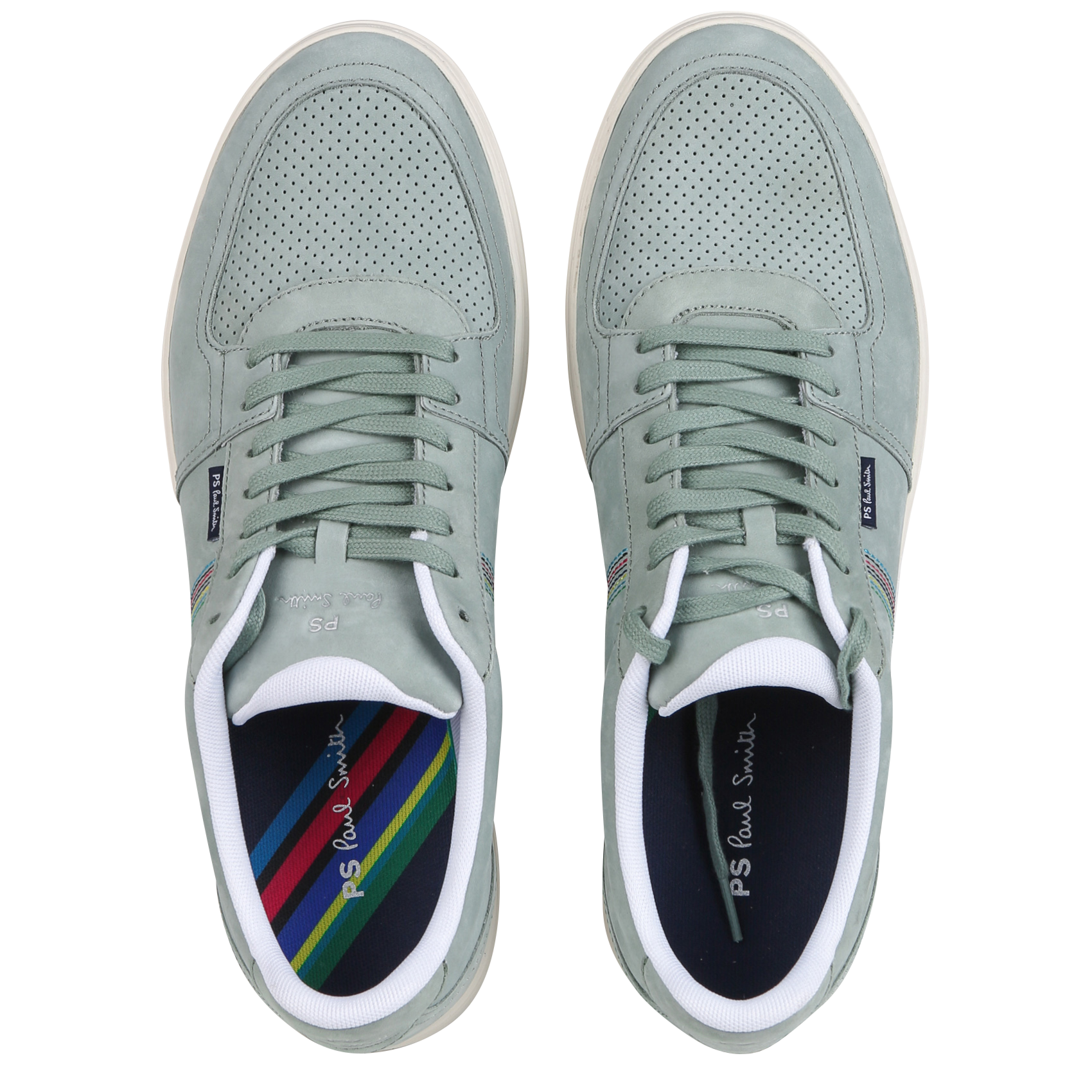 Low-top lace-up suede sneakers PAUL SMITH Blue