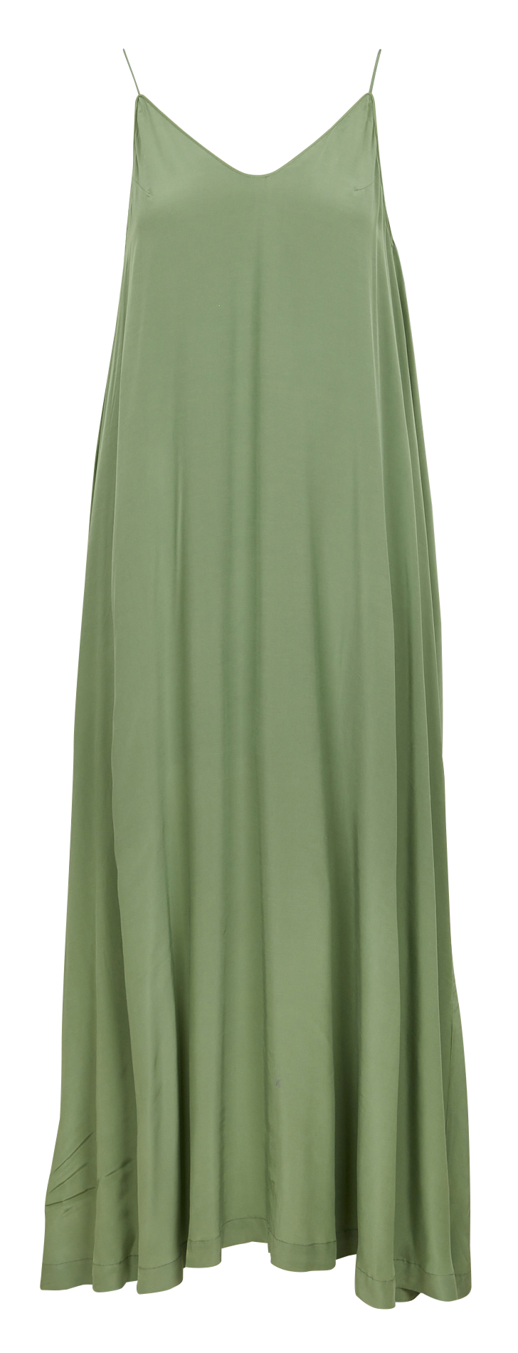 Lange, ruimvallende jurk met V-hals KARMA KOMA Groen