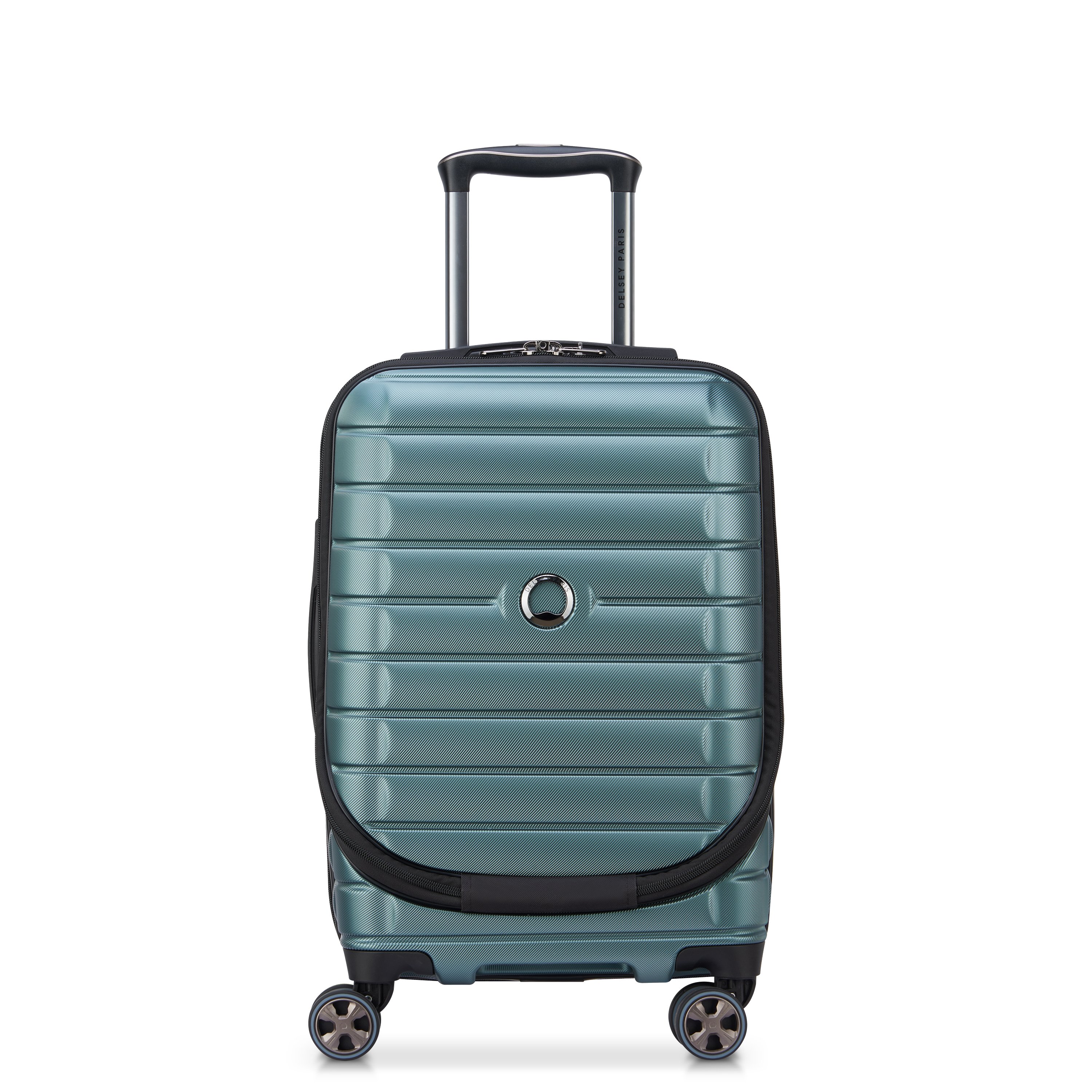 Rigid cabin suitcase Green