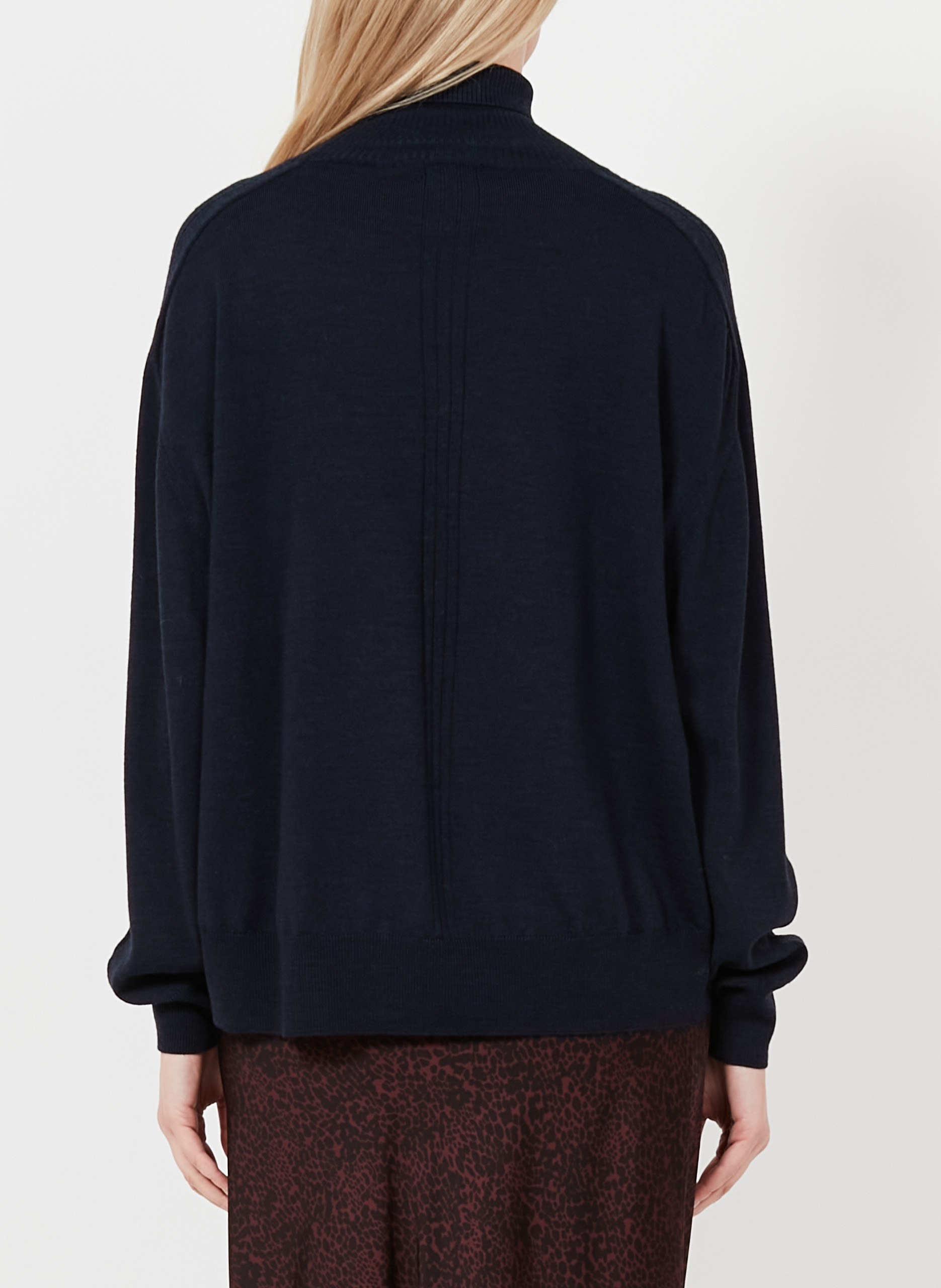 Wool turtleneck SOEUR Blue