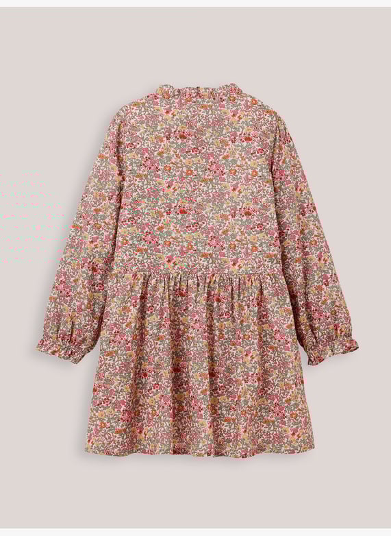 Robe col froufrou tissu liberty Rose