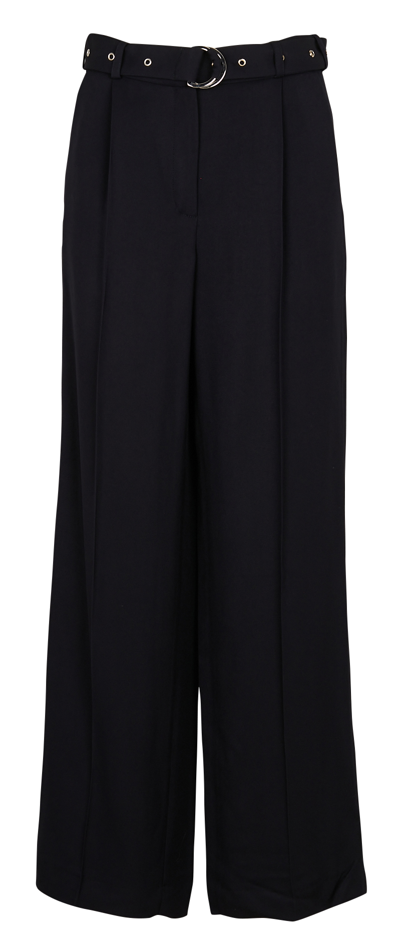 Pantalon droit à pinces ceinturé ROSEANNA Bleu