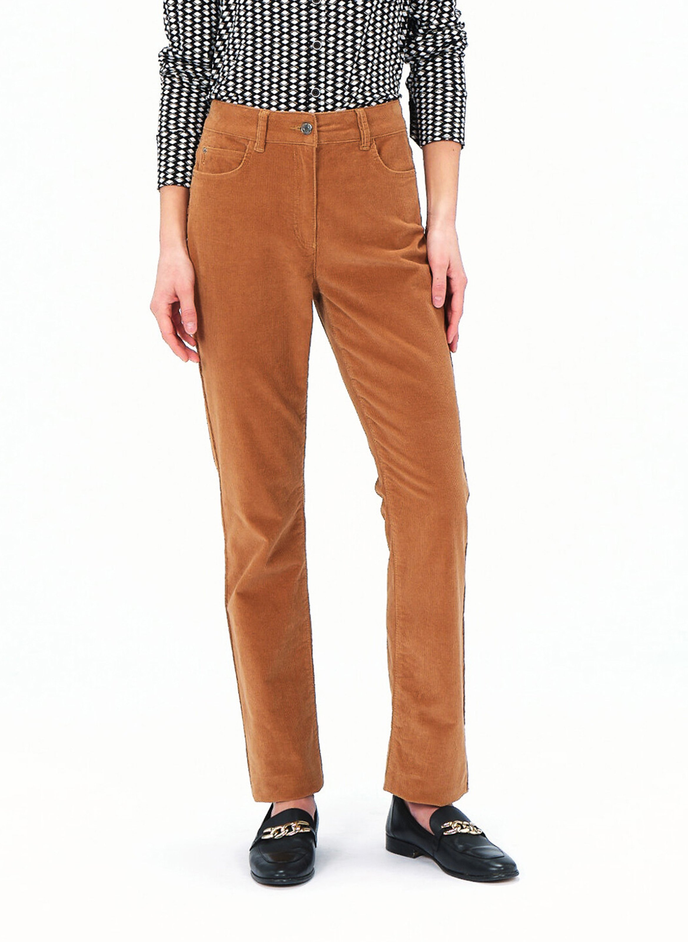 Pantalon droit en velours CAROLL