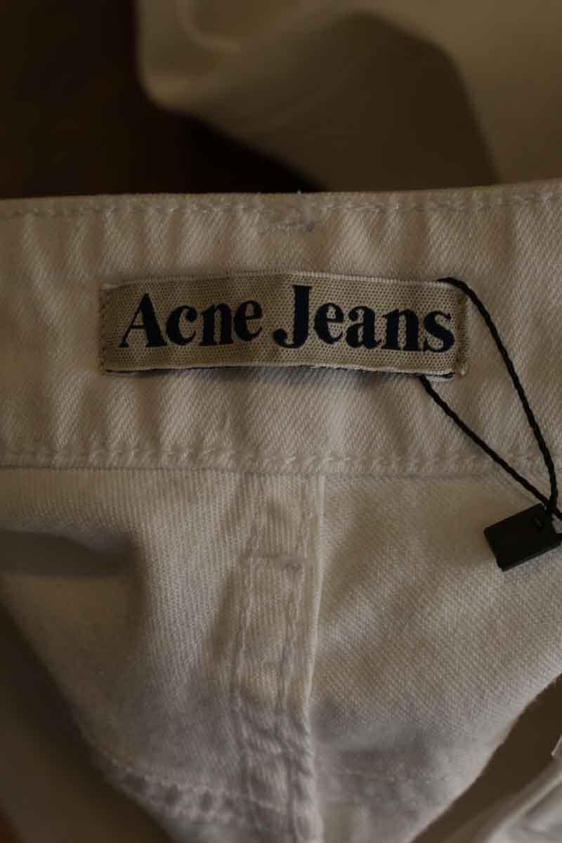 Cotton straight jeans ACNE STUDIOS - Seconde Main White
