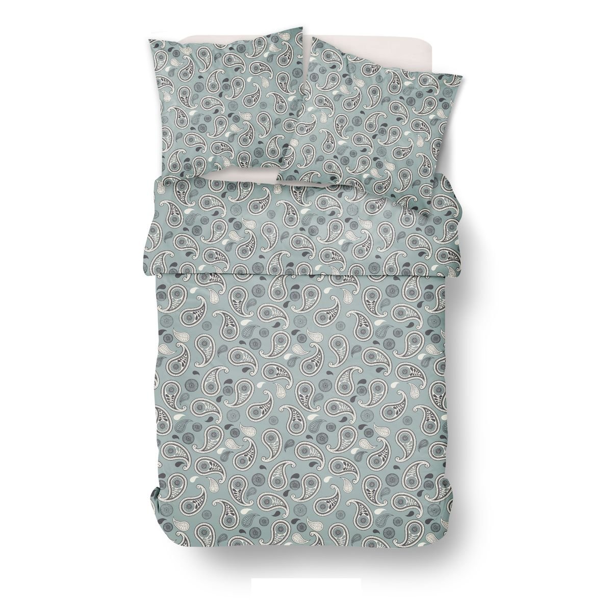 Printed cotton bed set TODAY LINGE DE MAISON Green