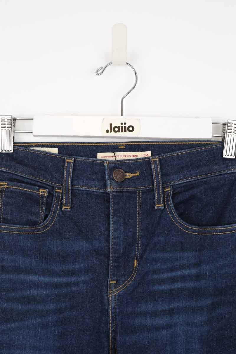 Cotton skinny jeans LEVI'S - Seconde main Blue